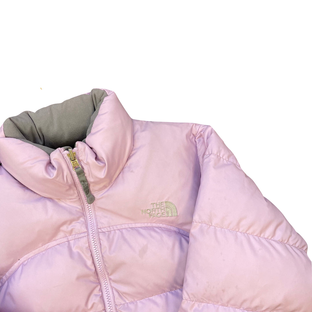 Hot pink north face coat online