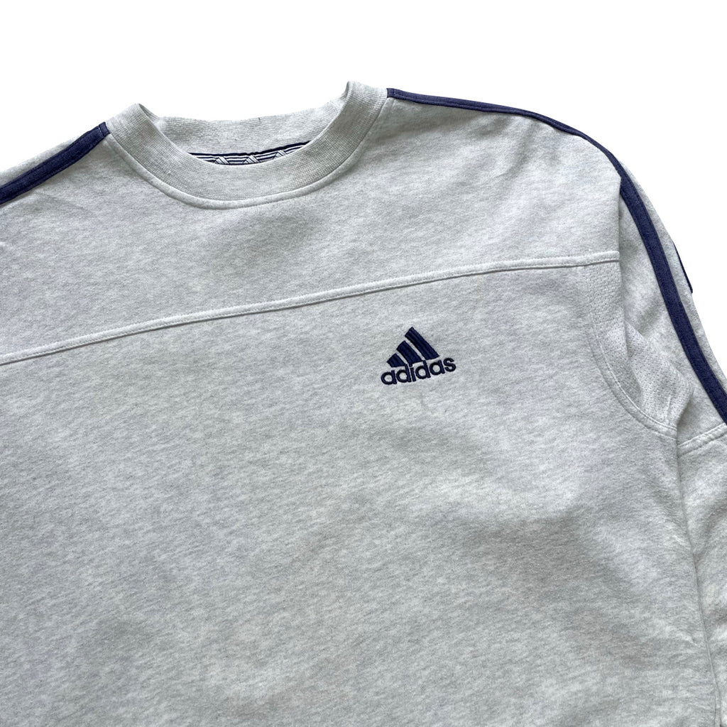 Adidas Grey & Navy Sweatshirt