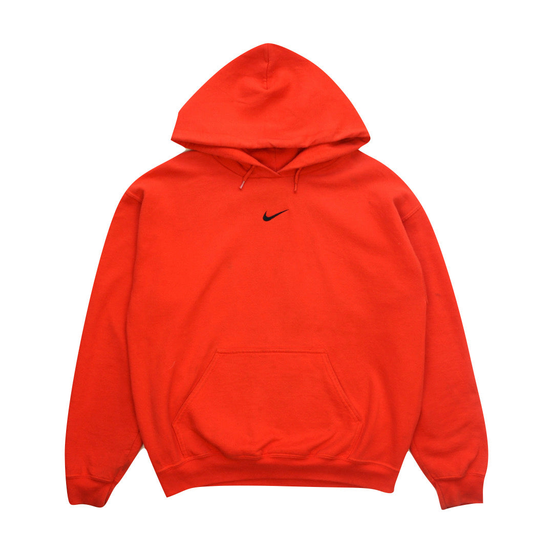 Nike swoosh hoodie orange best sale