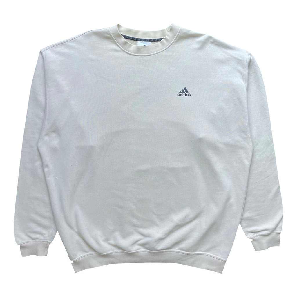 Adidas Light Beige/Brown Sweatshirt WITH FRAY