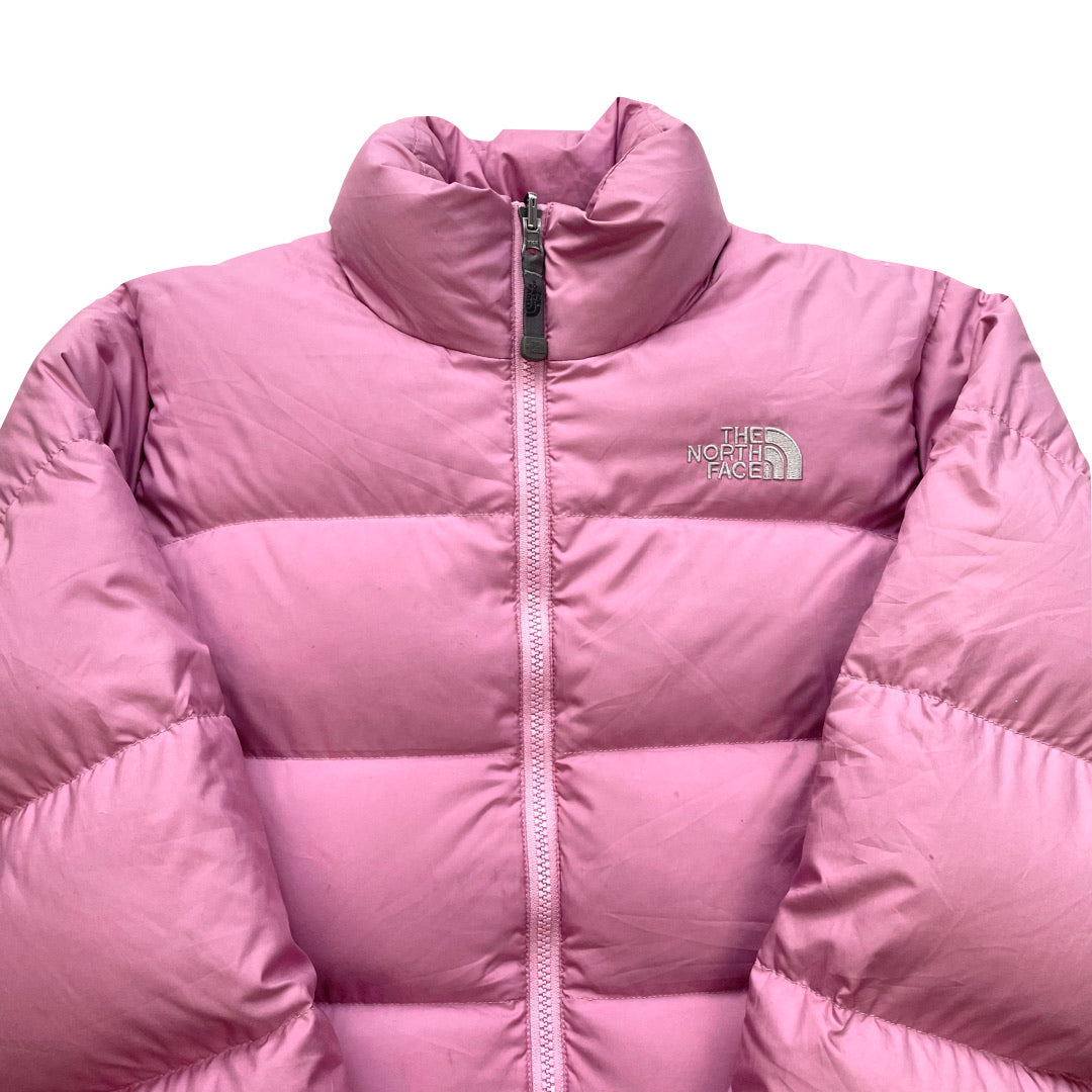 The North Face Womens Baby Pink Puffer Jacket We Vintage the-north-face-womens-baby-pink-puffer-jacket-we-vintage