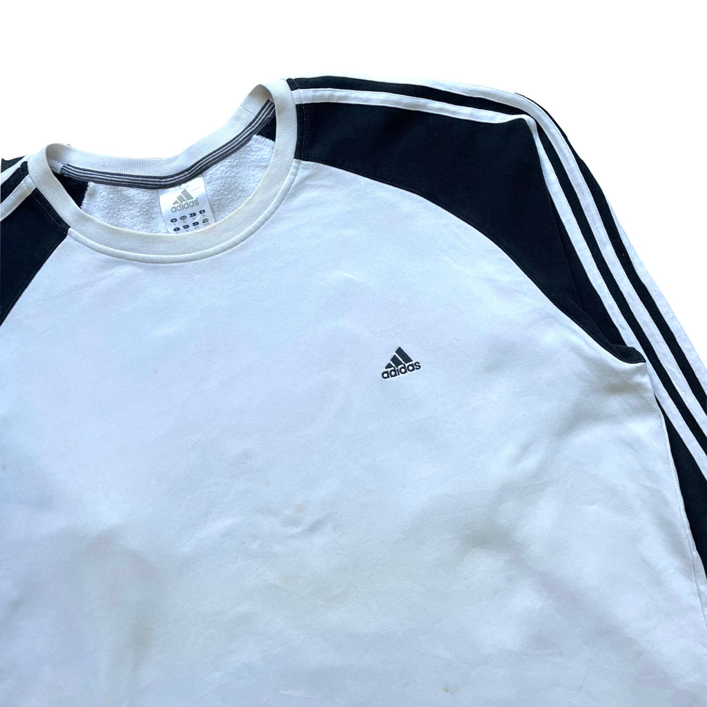 Adidas White & Black Sweatshirt