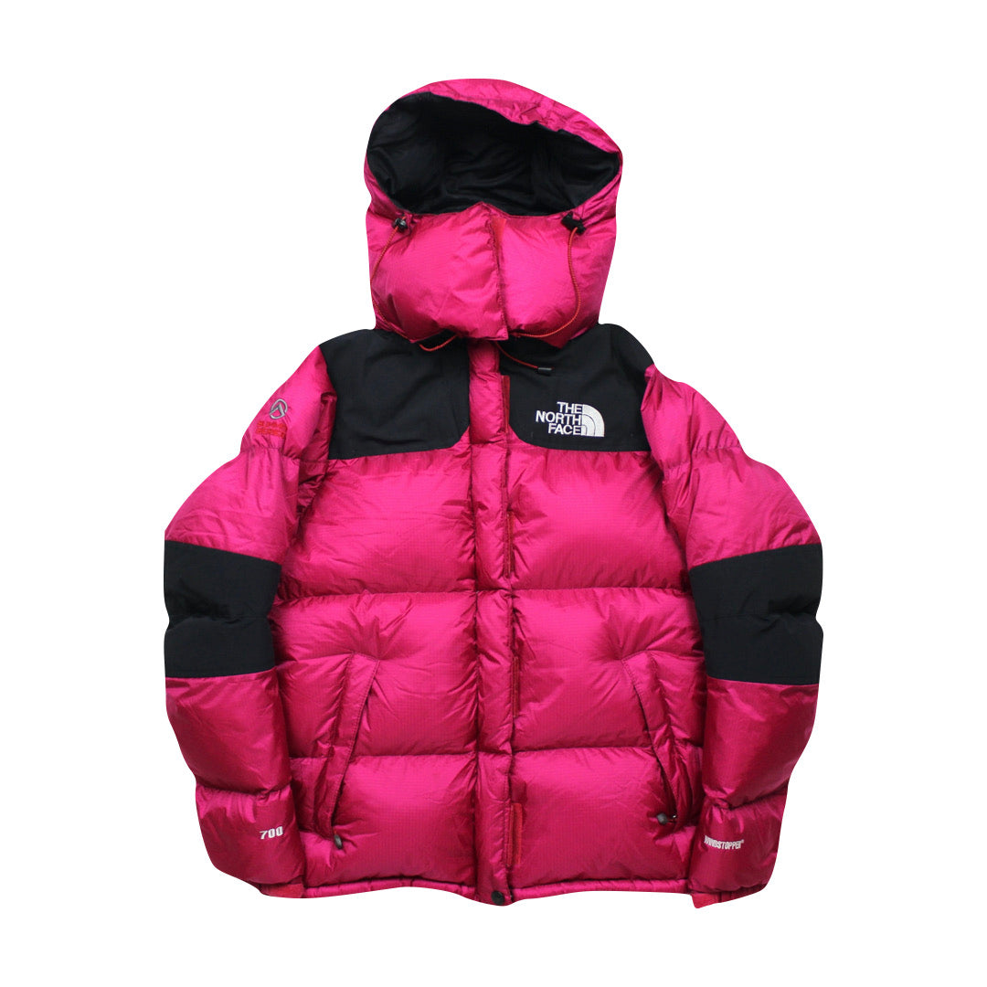 Pink nuptse jacket best sale