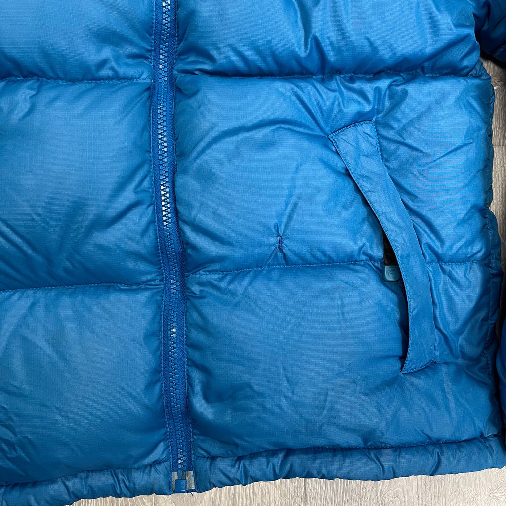 The North Face Baby Blue Puffer Jacket WITH REPAIR
