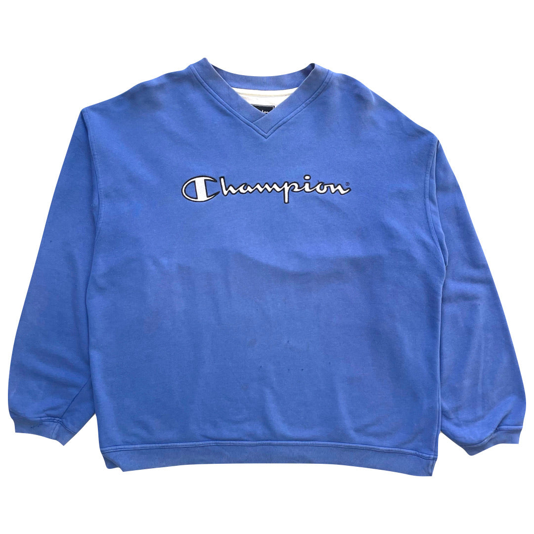 Champion sweatshirt light blue best sale