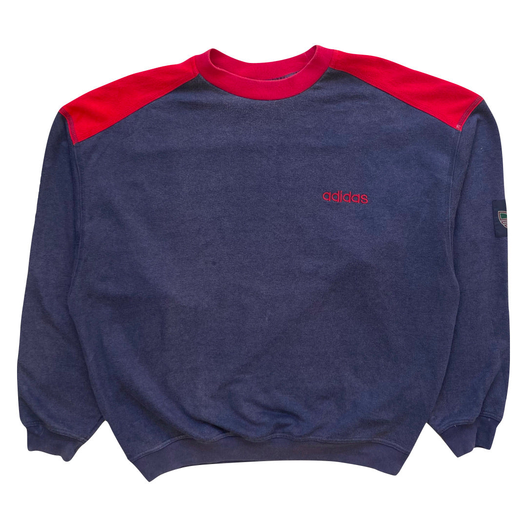 Navy blue and red sweatshirt online