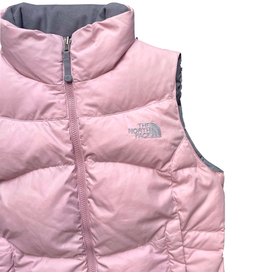 The North Face Women's Baby Pink Gilet Puffer Jacket We Vintage