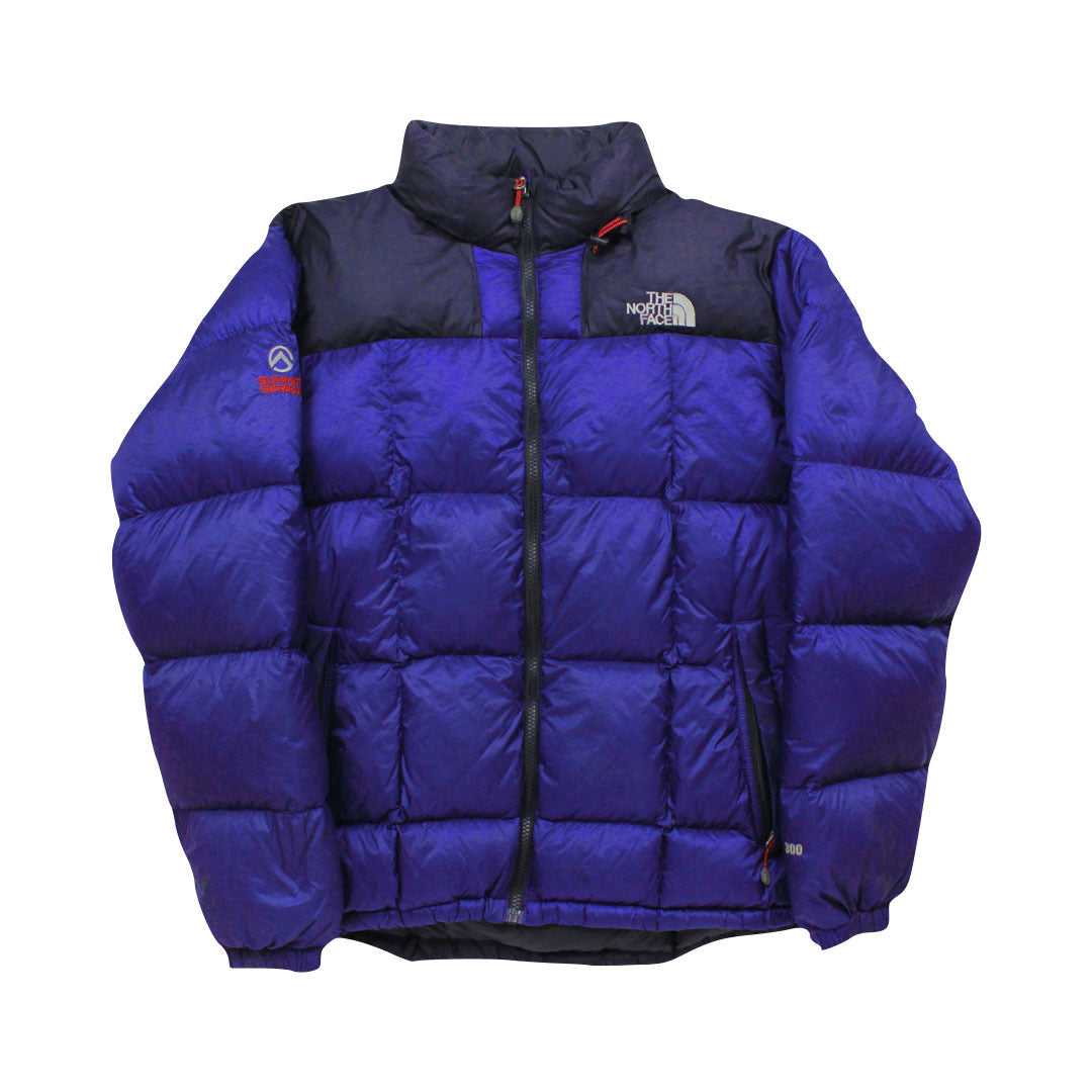 The North Face Aztec Blue Light Purple Lhotse Summit Series Puffer Jac We Vintage