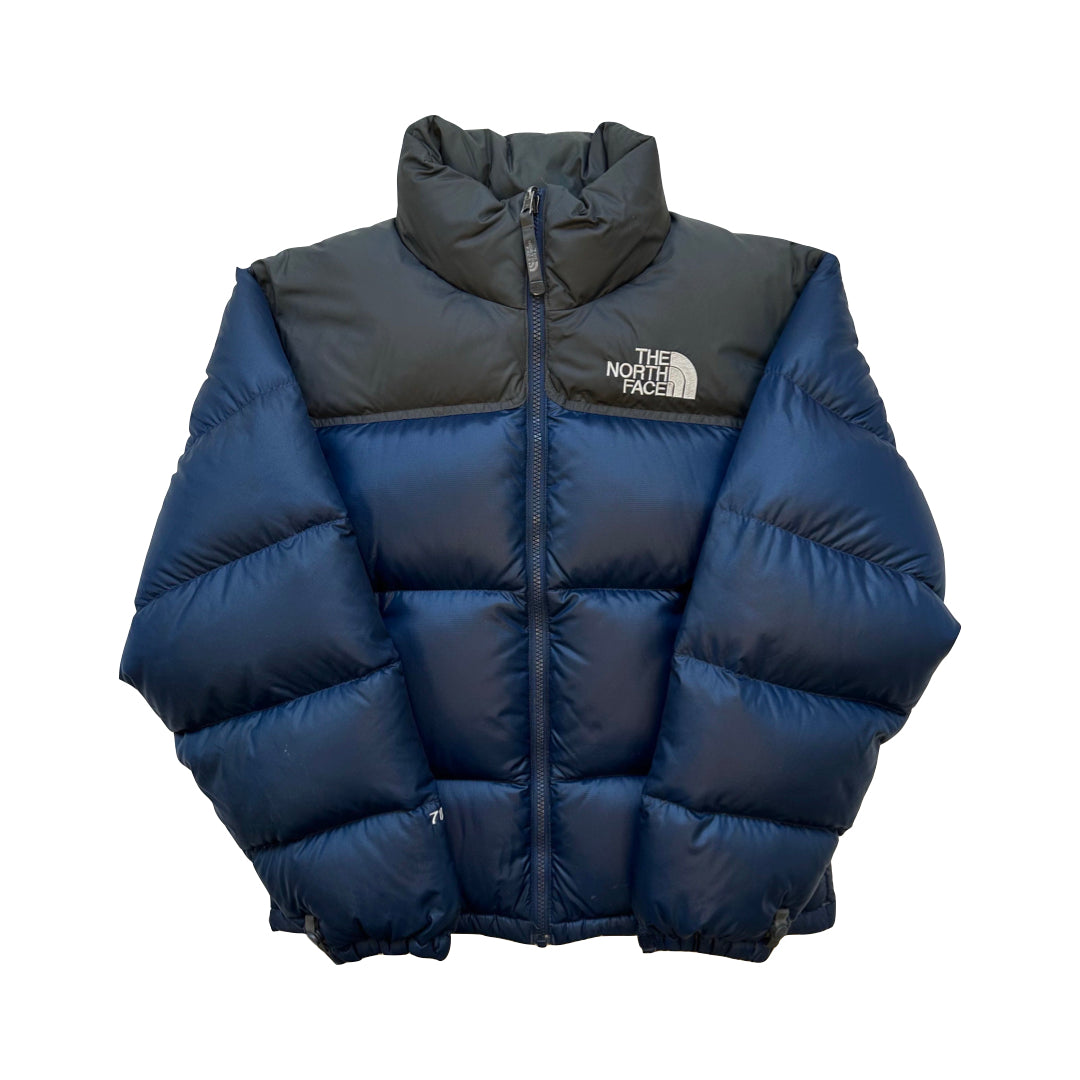 The North Face Navy Blue & Grey Puffer Jacket