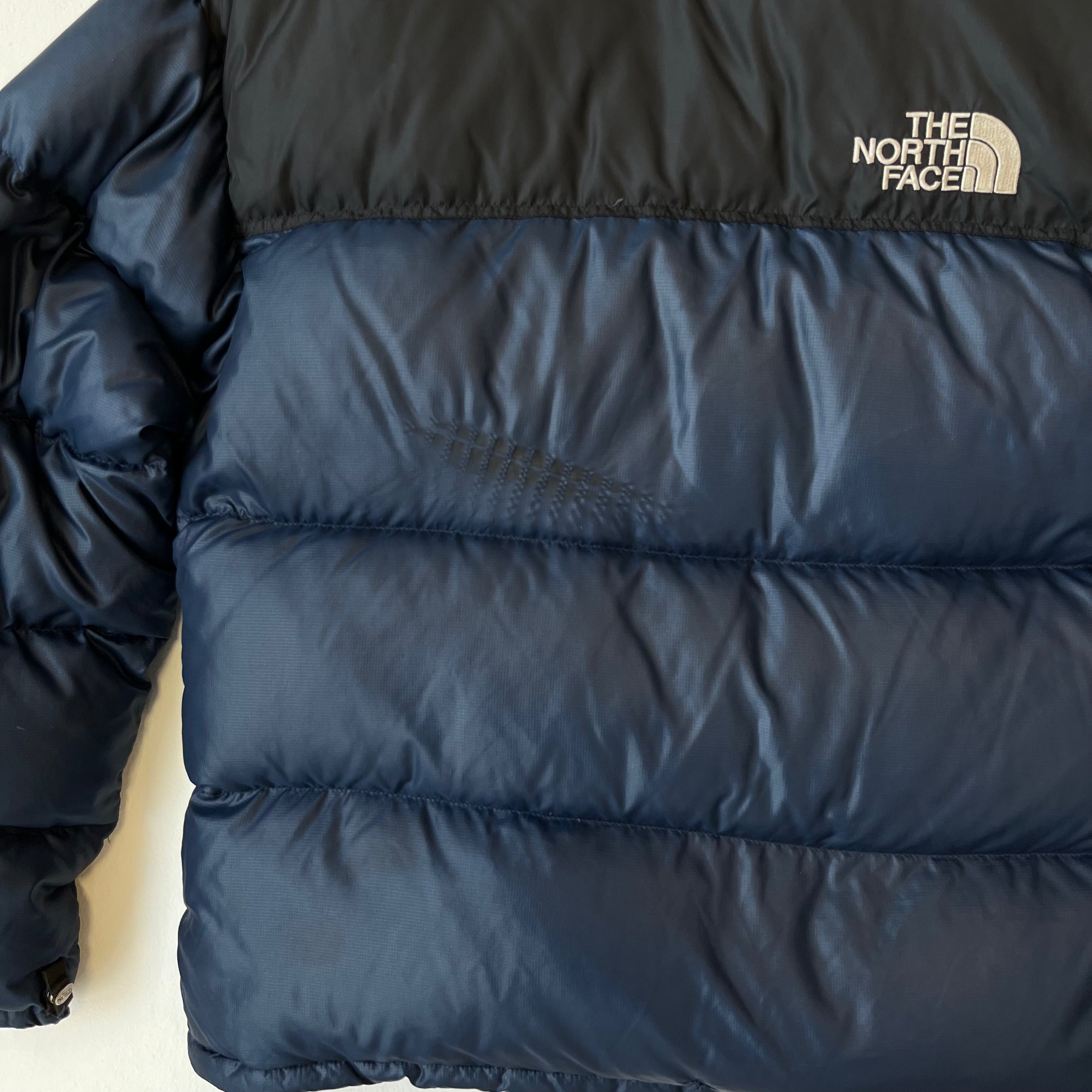 The North Face Navy Blue Puffer Jacket WITH MARK