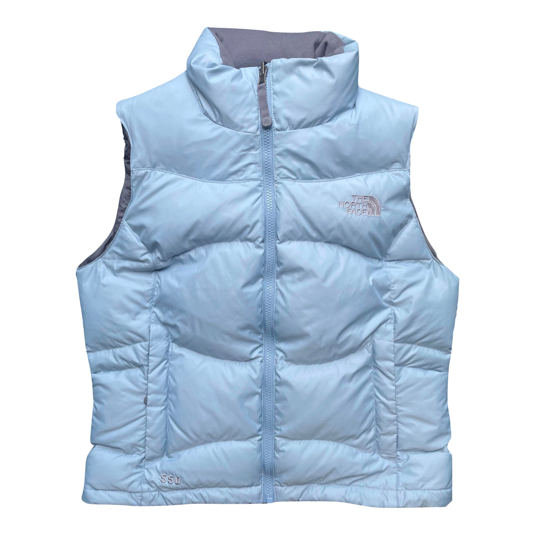 The North Face Women's Baby Blue Gilet Puffer Jacket We Vintage