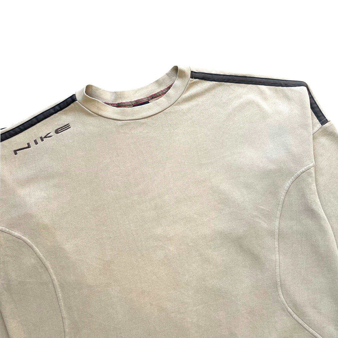 nike beige sweater vintage