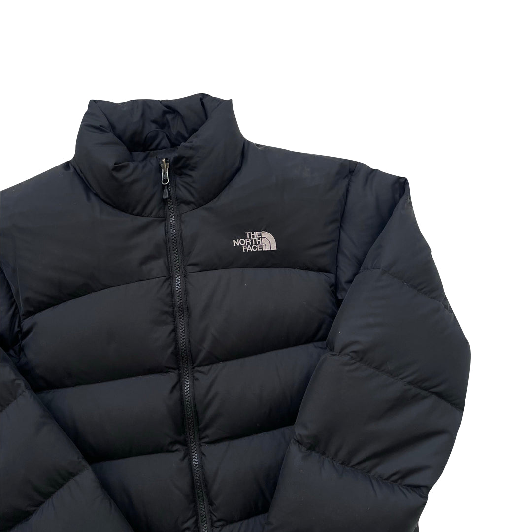 Black north face fashion puffer 700