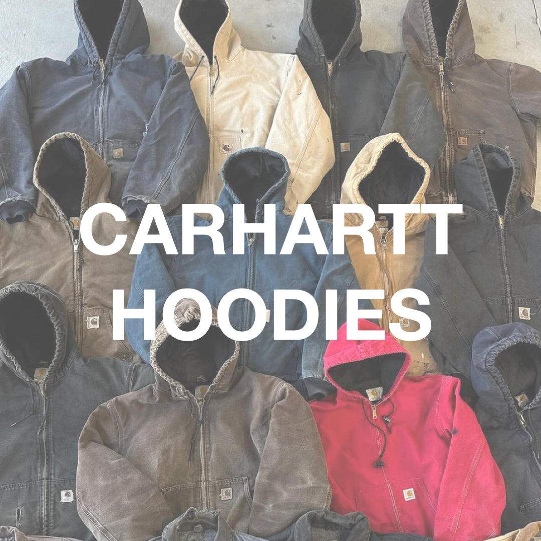 Vintage Faded Workwear Carhartt Hoodie Hooded Jacket