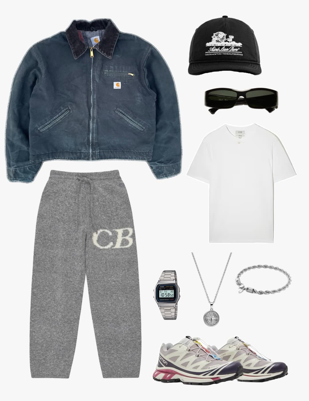 The North Face Aztec Blue/Light Purple Lhotse Summit Series Puffer Jacket