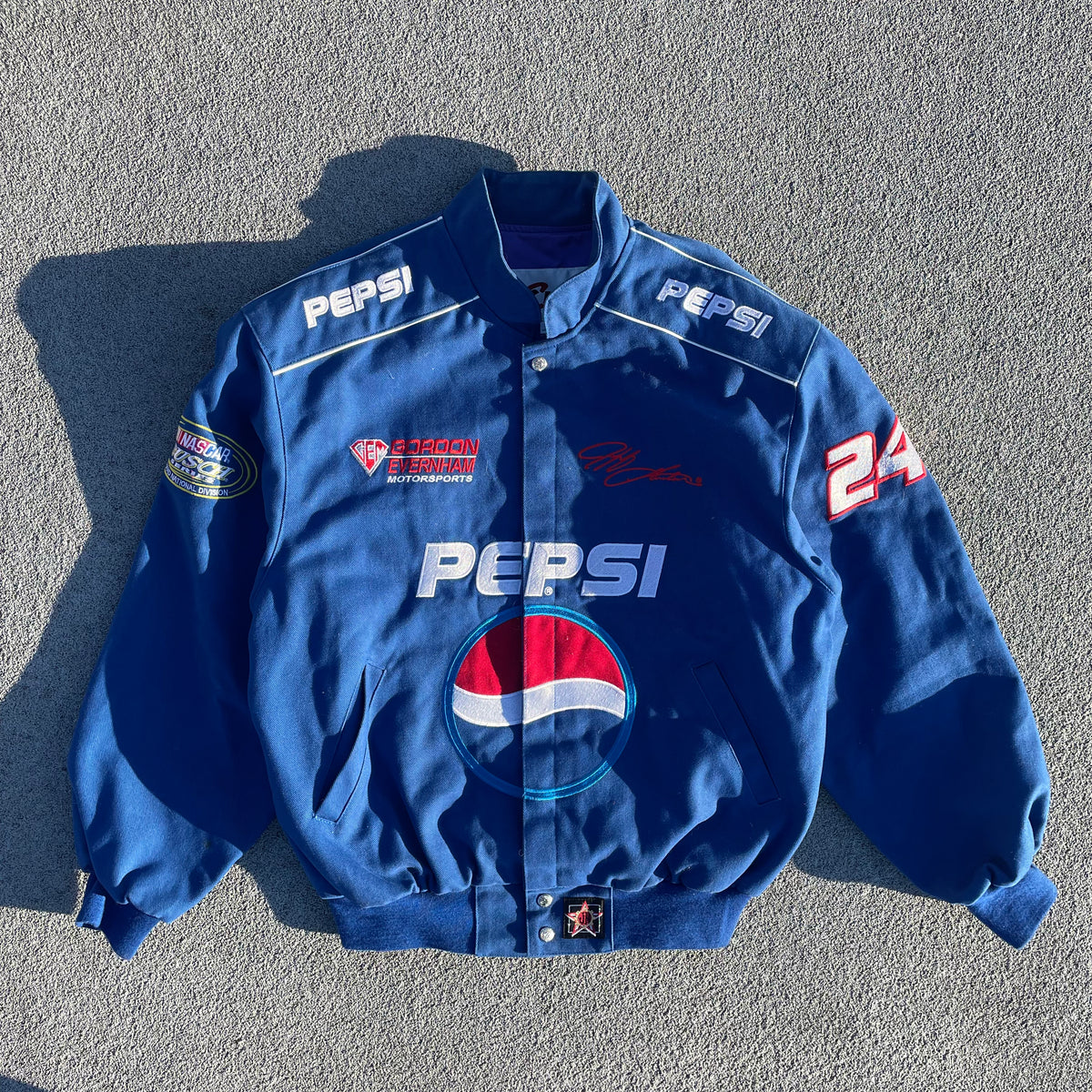 Pepsi Racing Vintage Blue Pepsi Nascar Racing Jacket | We Vintage