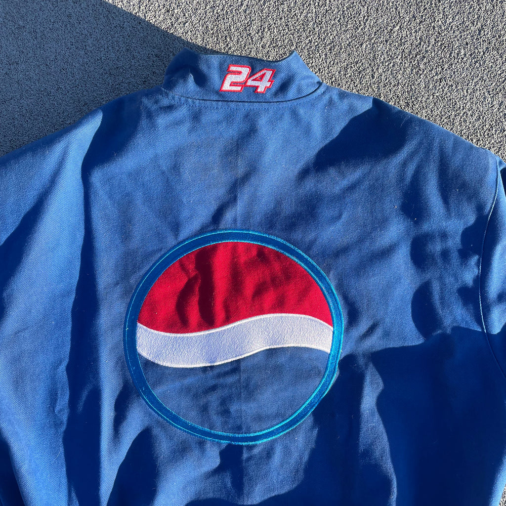 Vintage Blue Pepsi Nascar Racing Jacket
