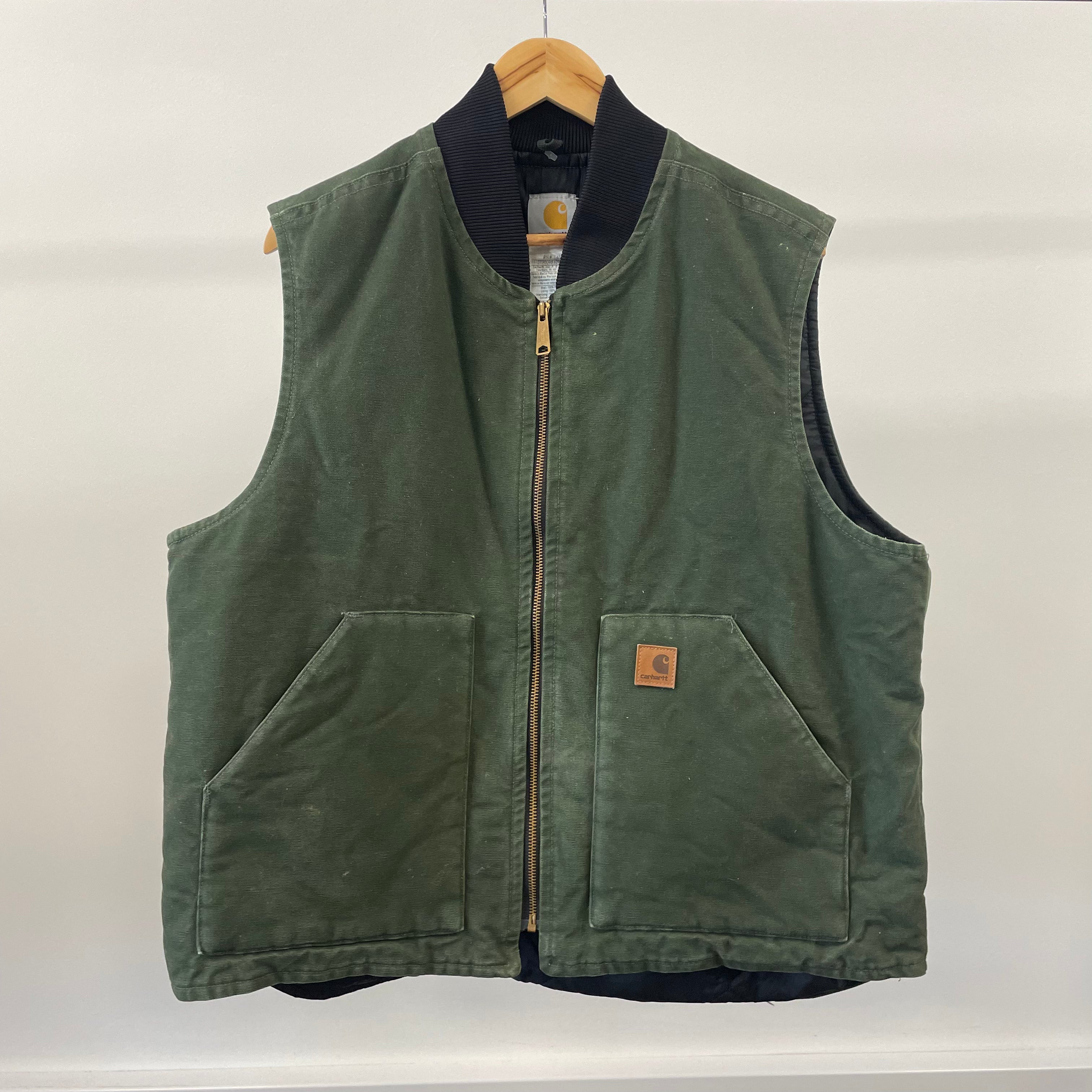 Vintage Carhartt Green Gilet Jacket