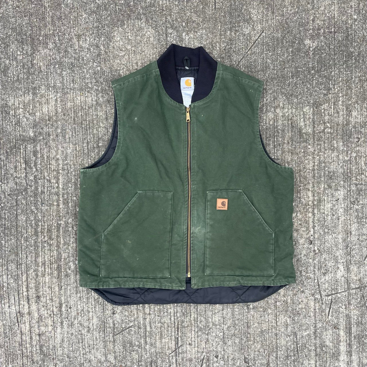 Vintage Carhartt Green Gilet Jacket