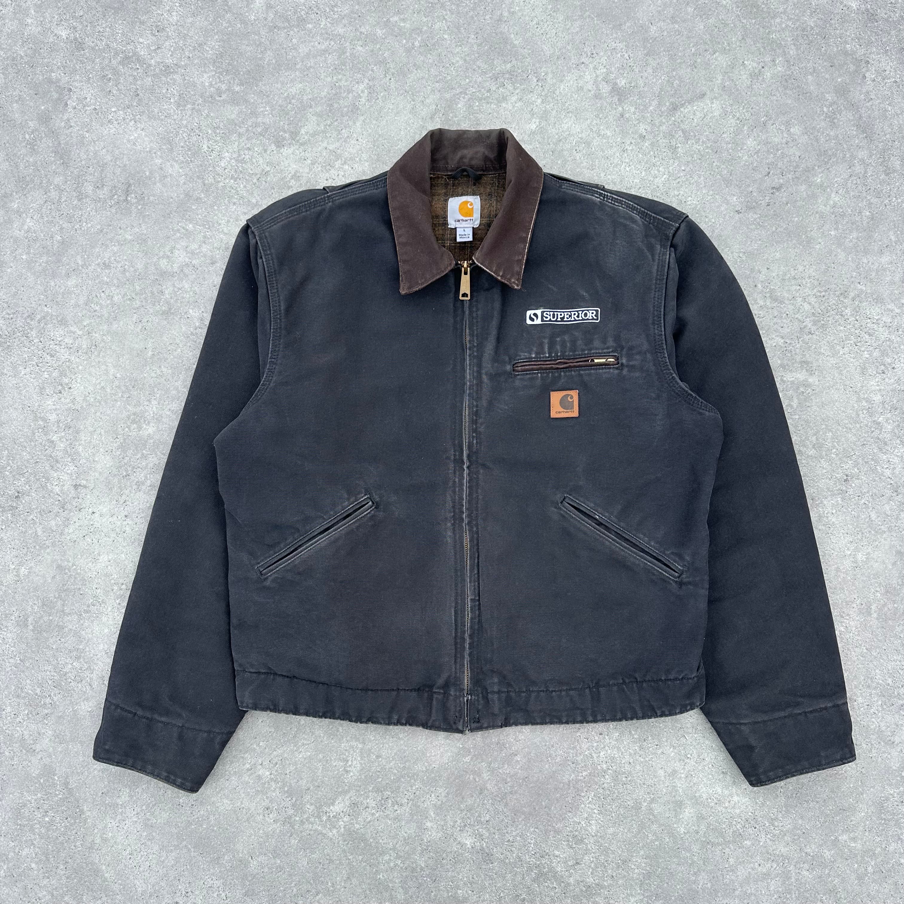 Vintage Carhartt Black & Brown Detroit Jacket | We Vintage