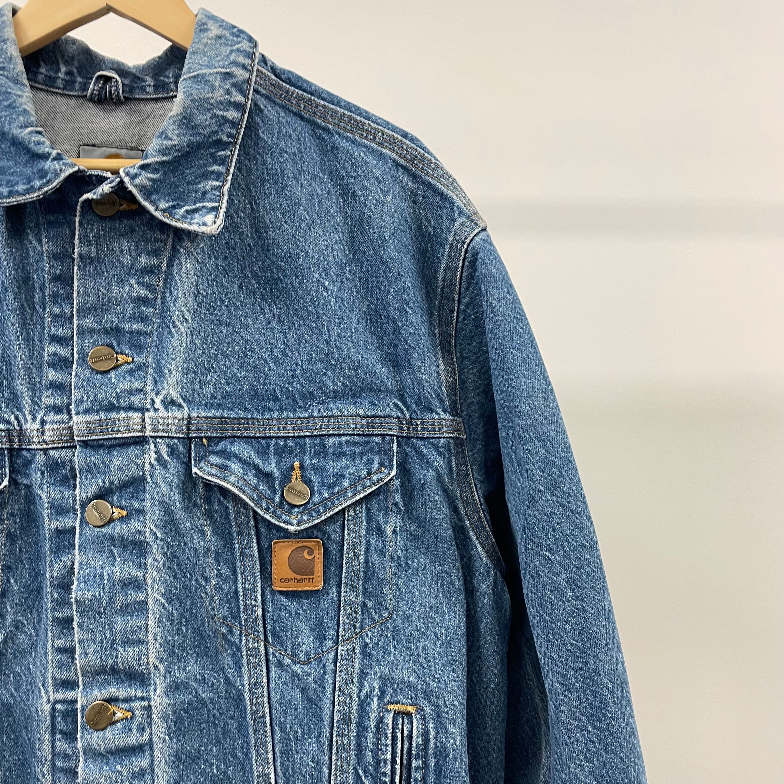 Vintage Carhartt Denim Blue Detroit Jacket