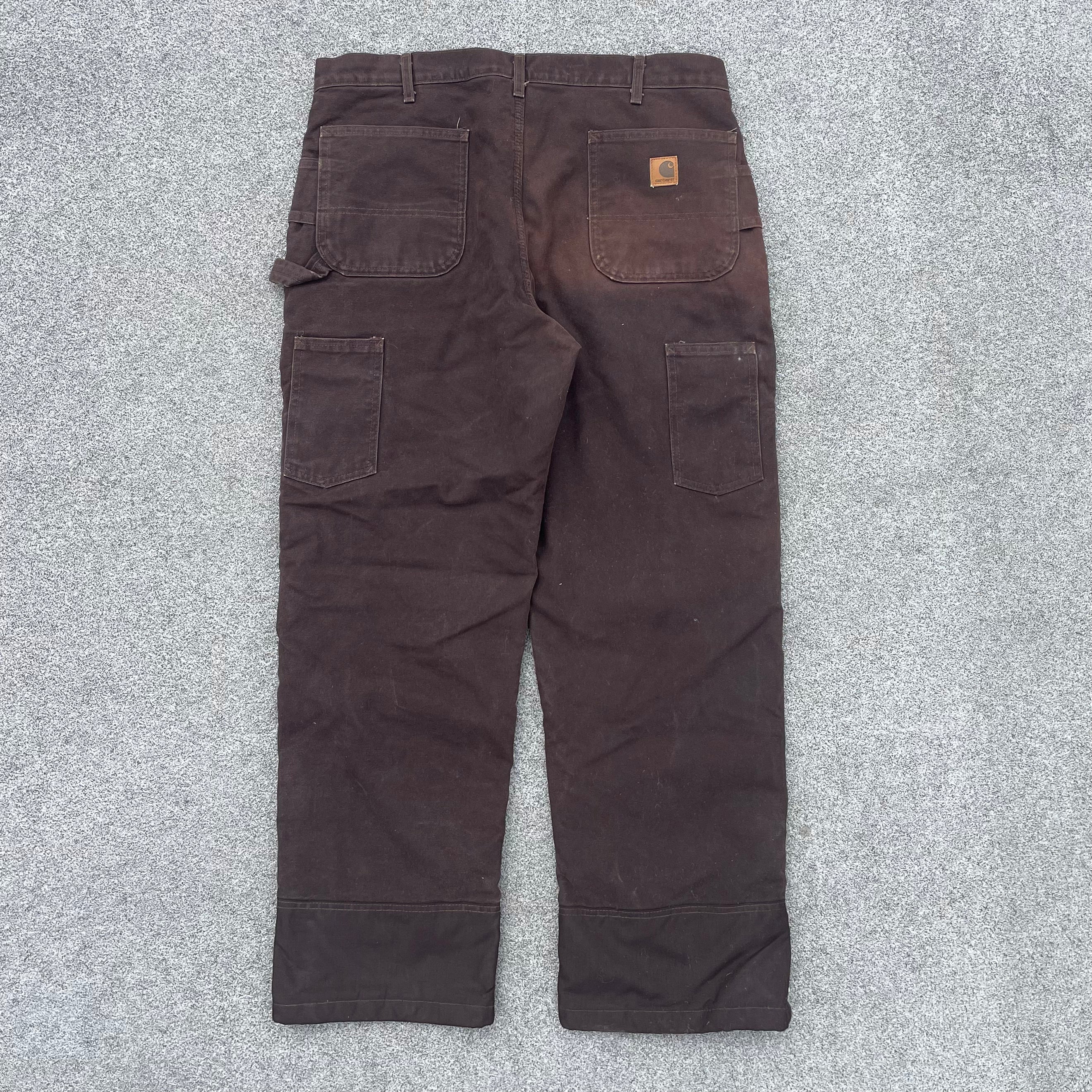 Vintage Carhartt Brown Double Knee Carpenter Trousers