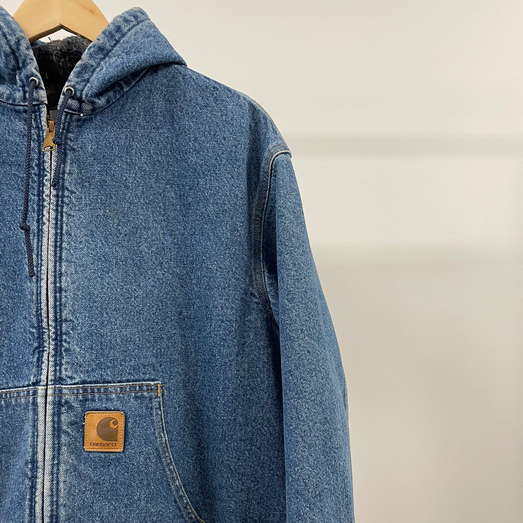 Carhartt denim 2025 jacket with hood