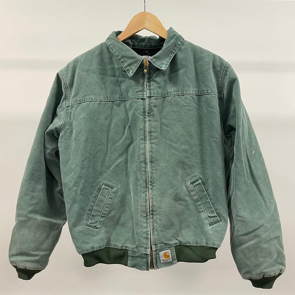 Mens green carhartt jacket hot sale