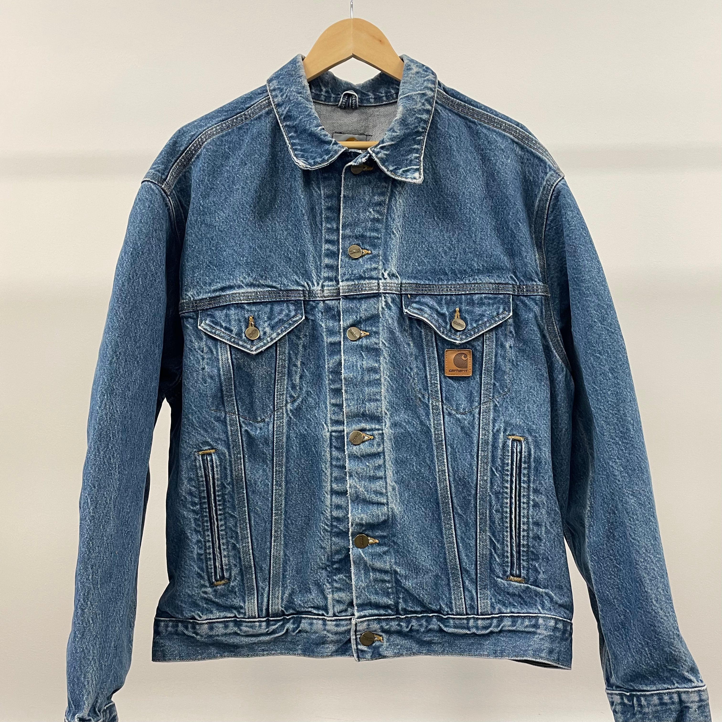 Vintage Carhartt Denim Blue Detroit Jacket