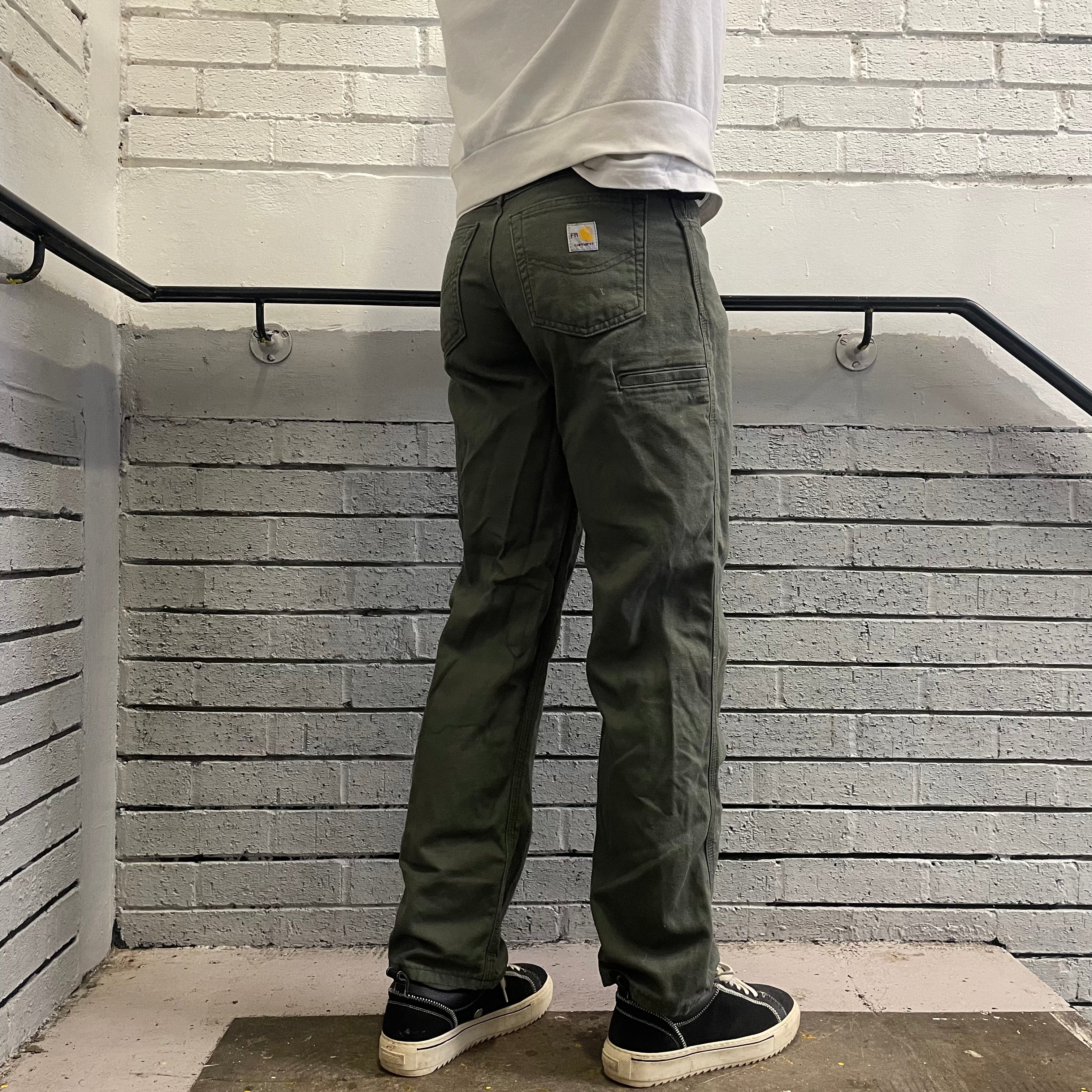 Vintage Carhartt Khaki Green Carpenter Trousers