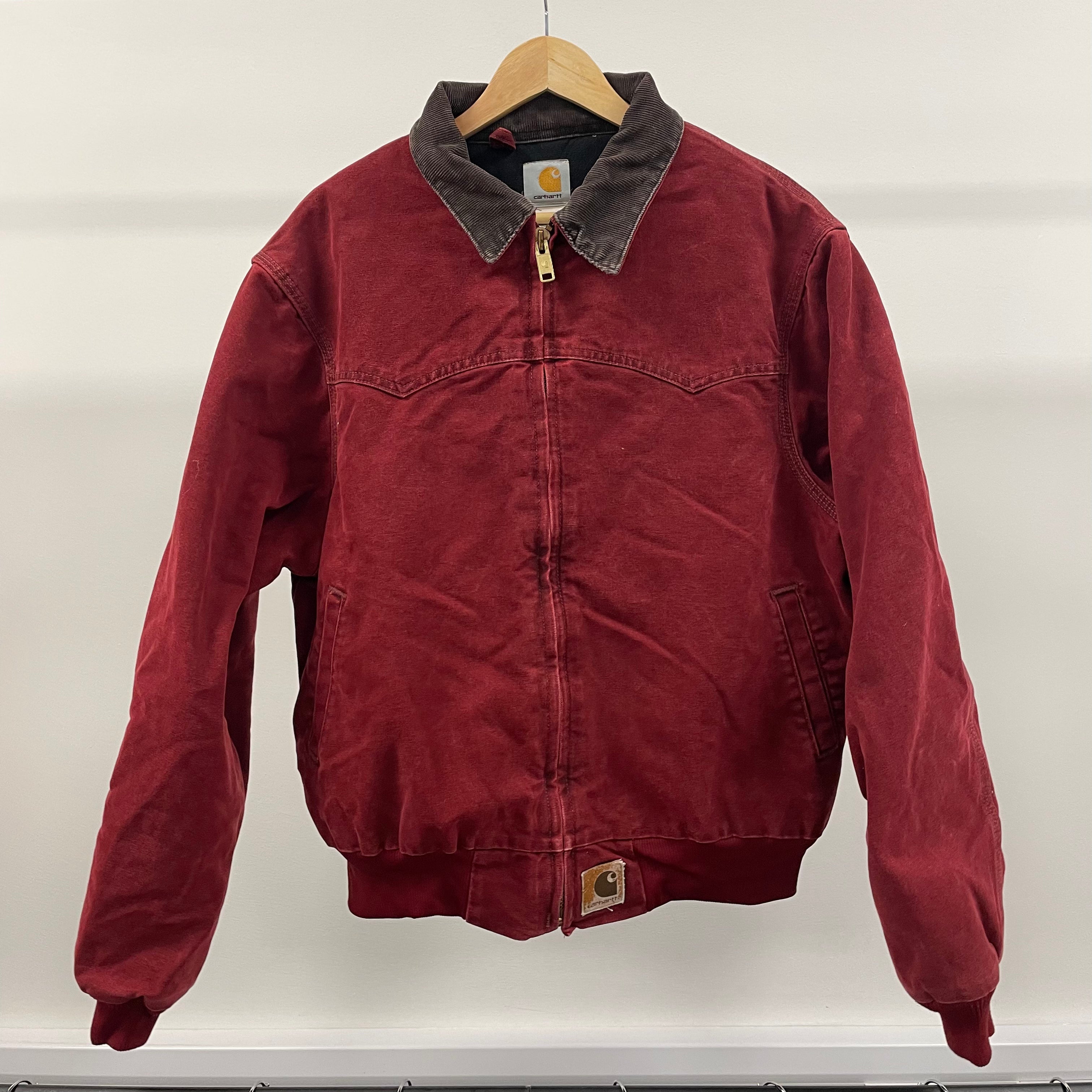 Vintage Carhartt Wine Red Santa Fe Jacket | We Vintage Vintage Carhartt Wine Red Santa Fe Jacket | We Vintage