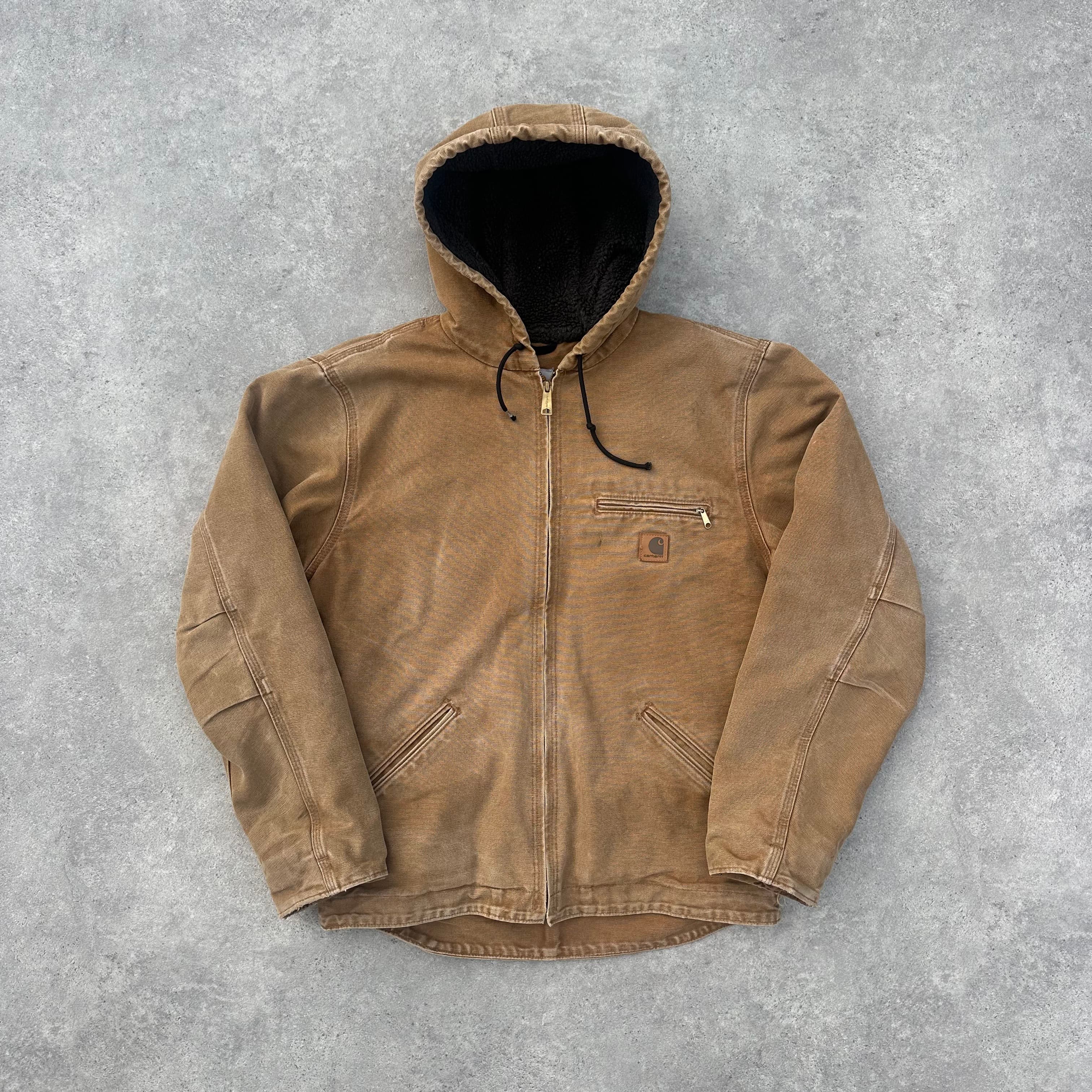 Vintage Carhartt Sand Hooded Jacket