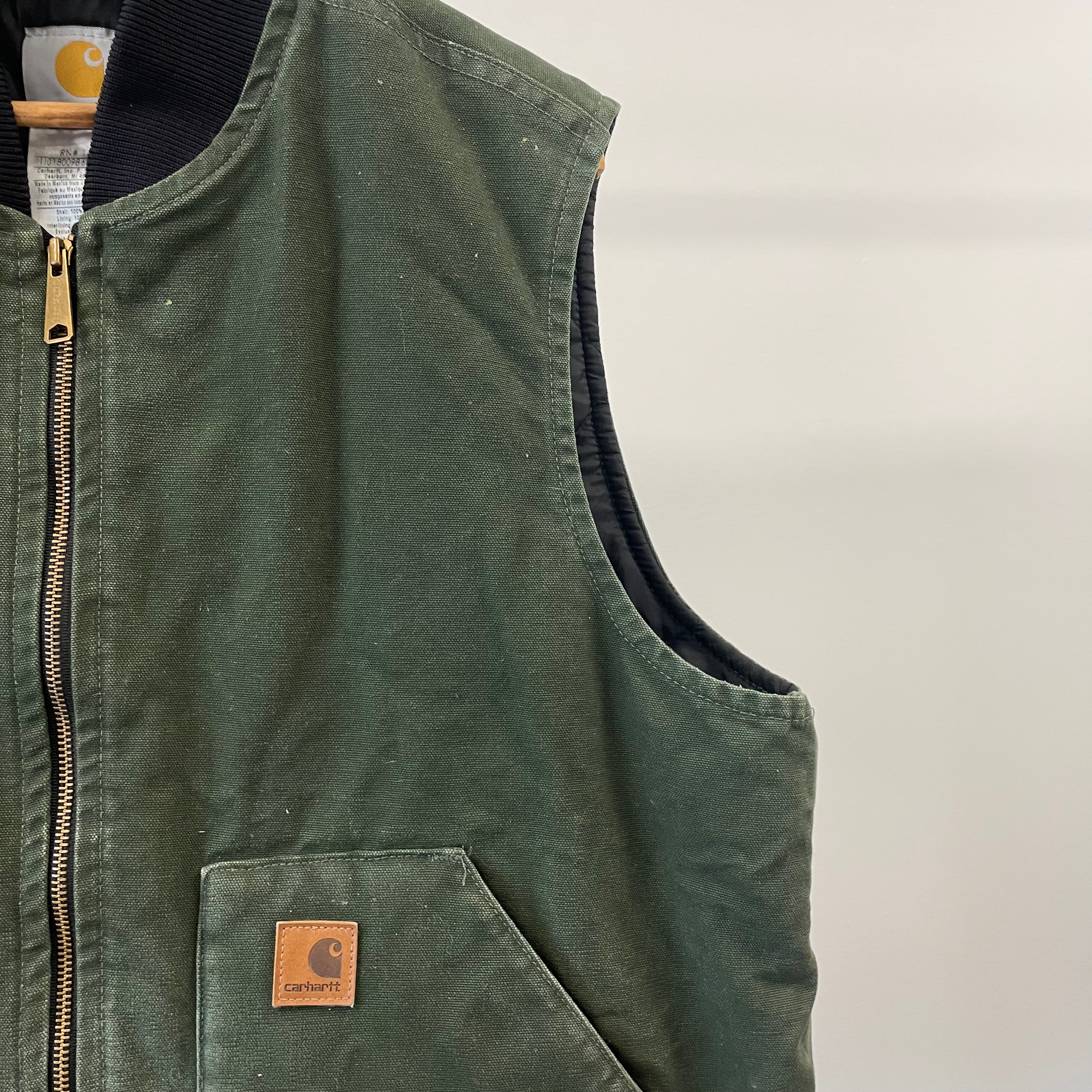 Vintage Carhartt Green Gilet Jacket