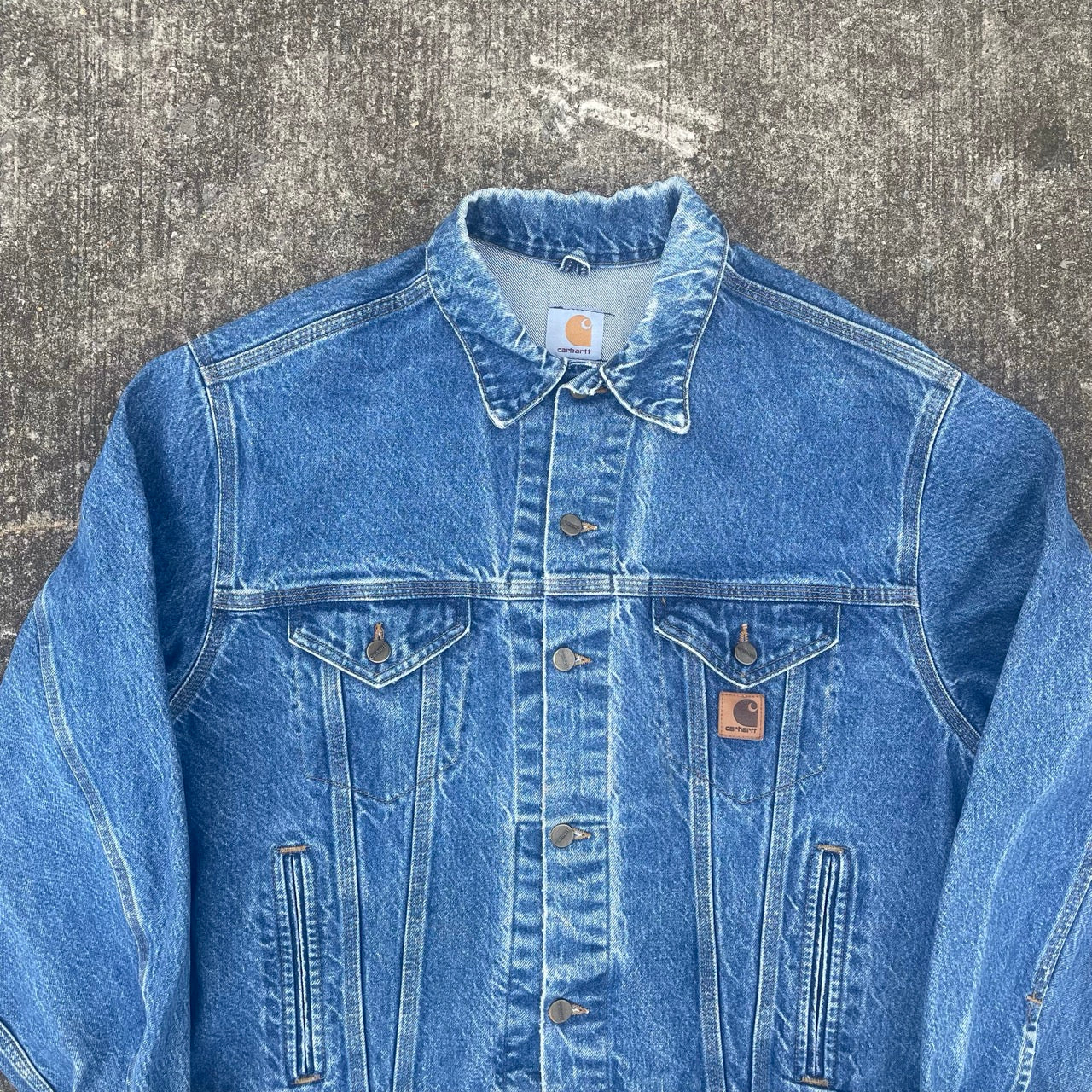 Vintage Carhartt Denim Blue Detroit Jacket