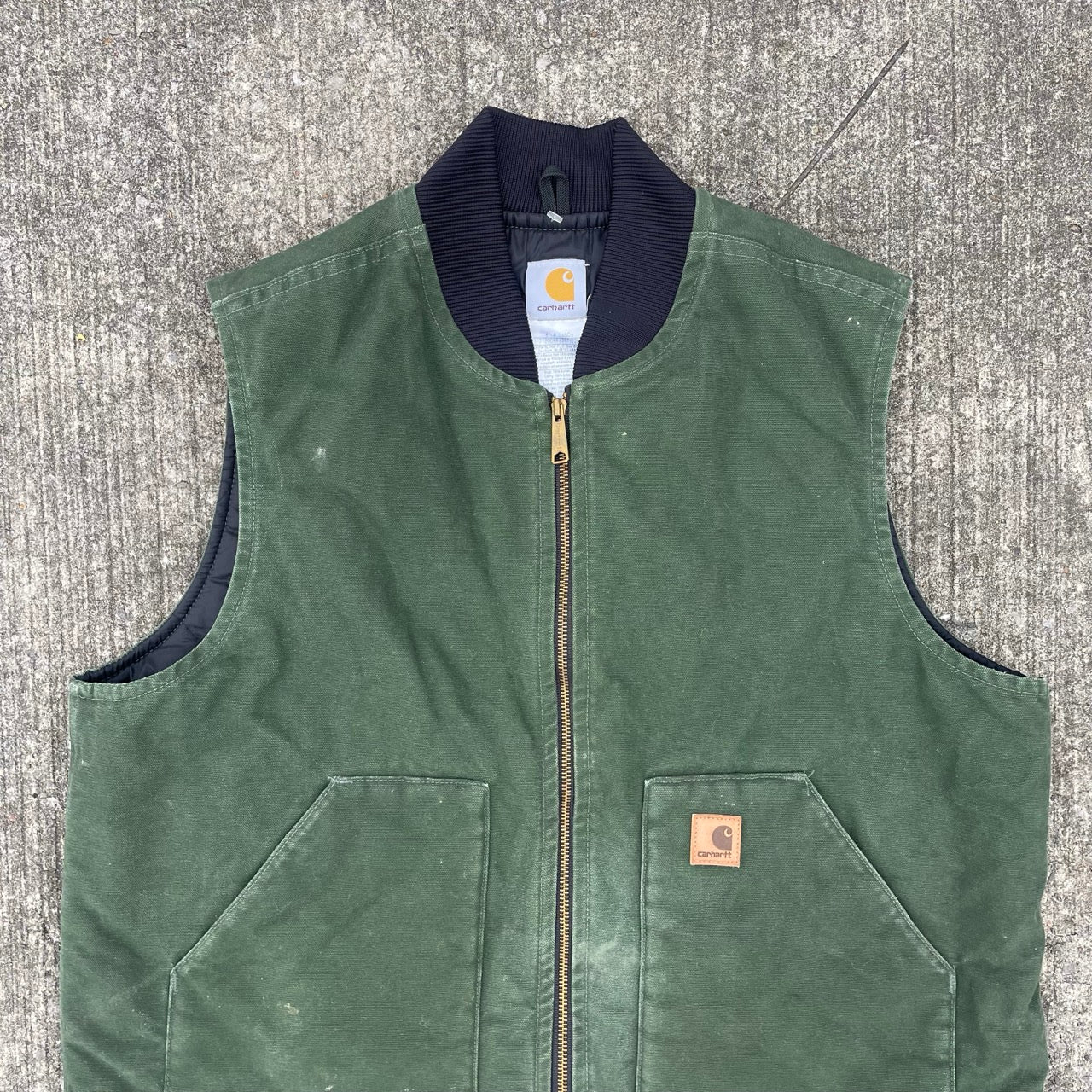 Vintage Carhartt Green Gilet Jacket