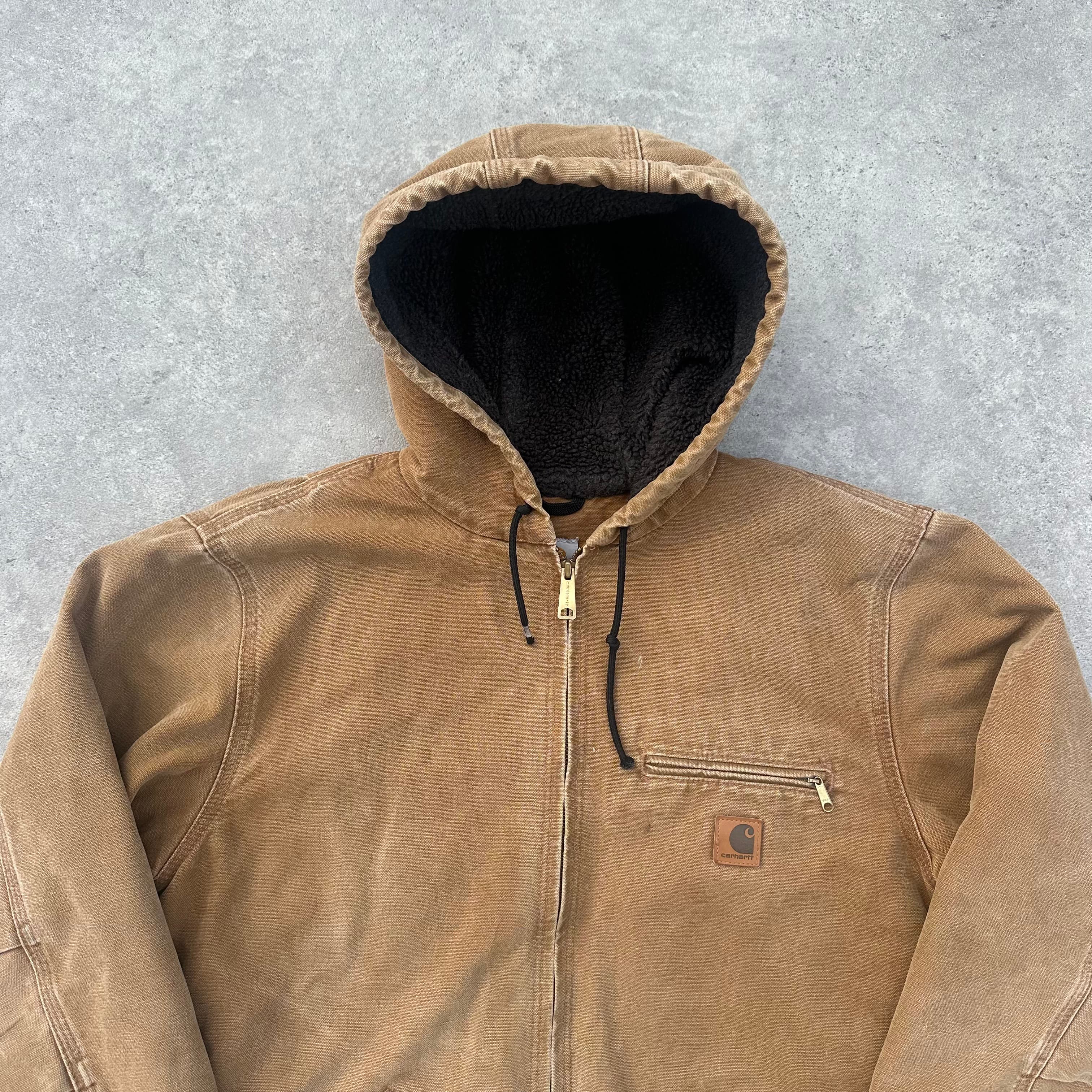 Vintage Carhartt Sand Hooded Jacket