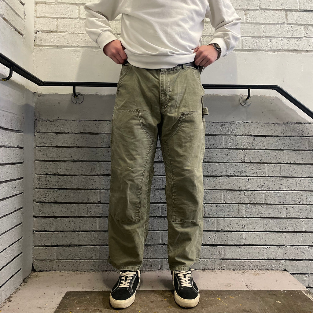 Vintage Carhartt Khaki Green Carpenter Trousers