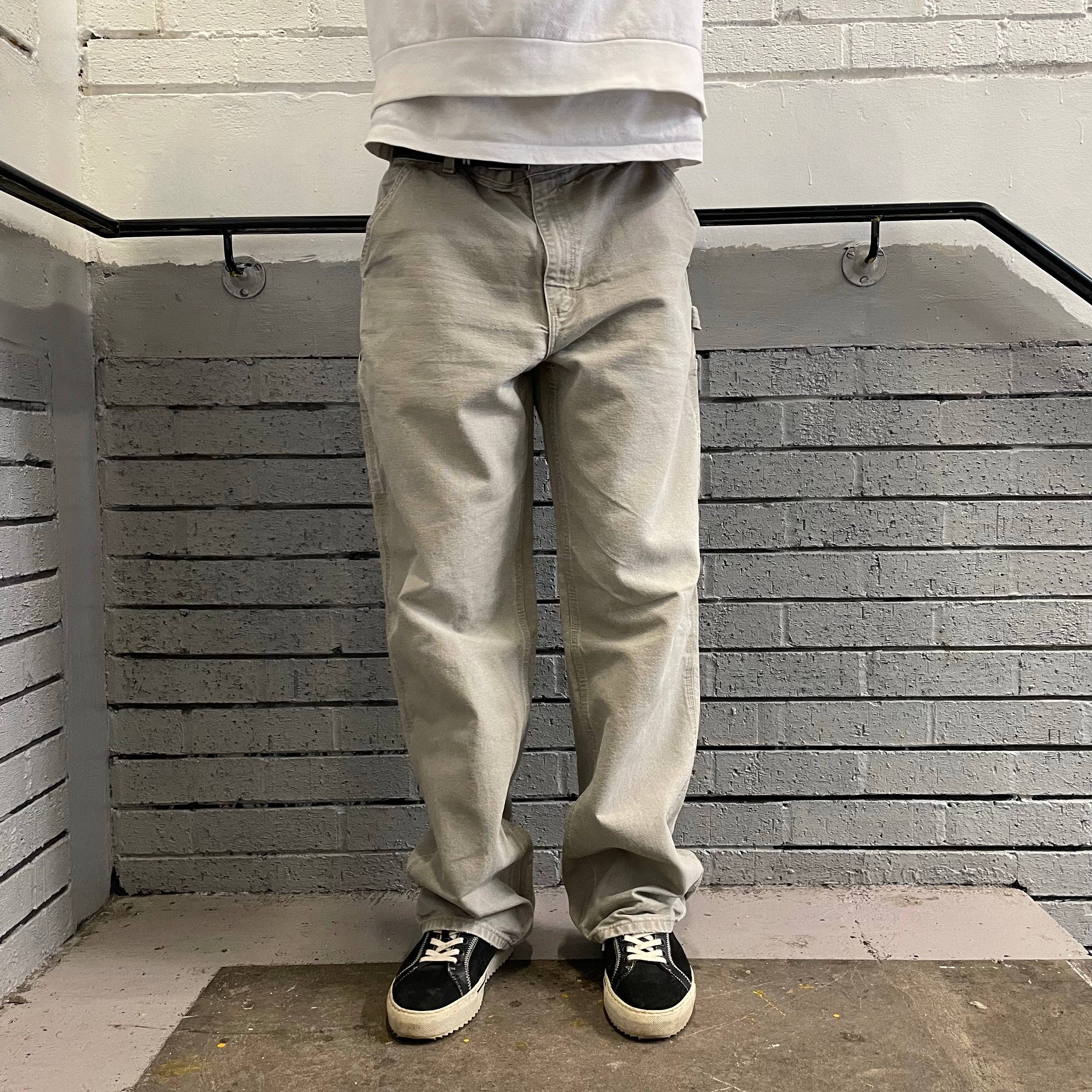 Vintage Carhartt Light Beige / Sand Carpenter Trousers