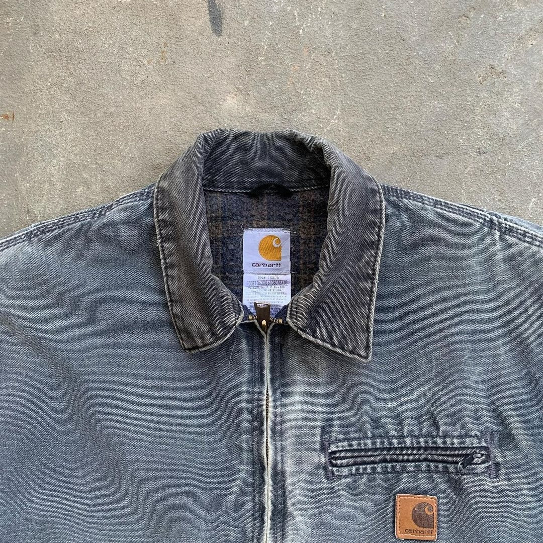 Vintage Carhartt Faded Grey Detroit Jacket