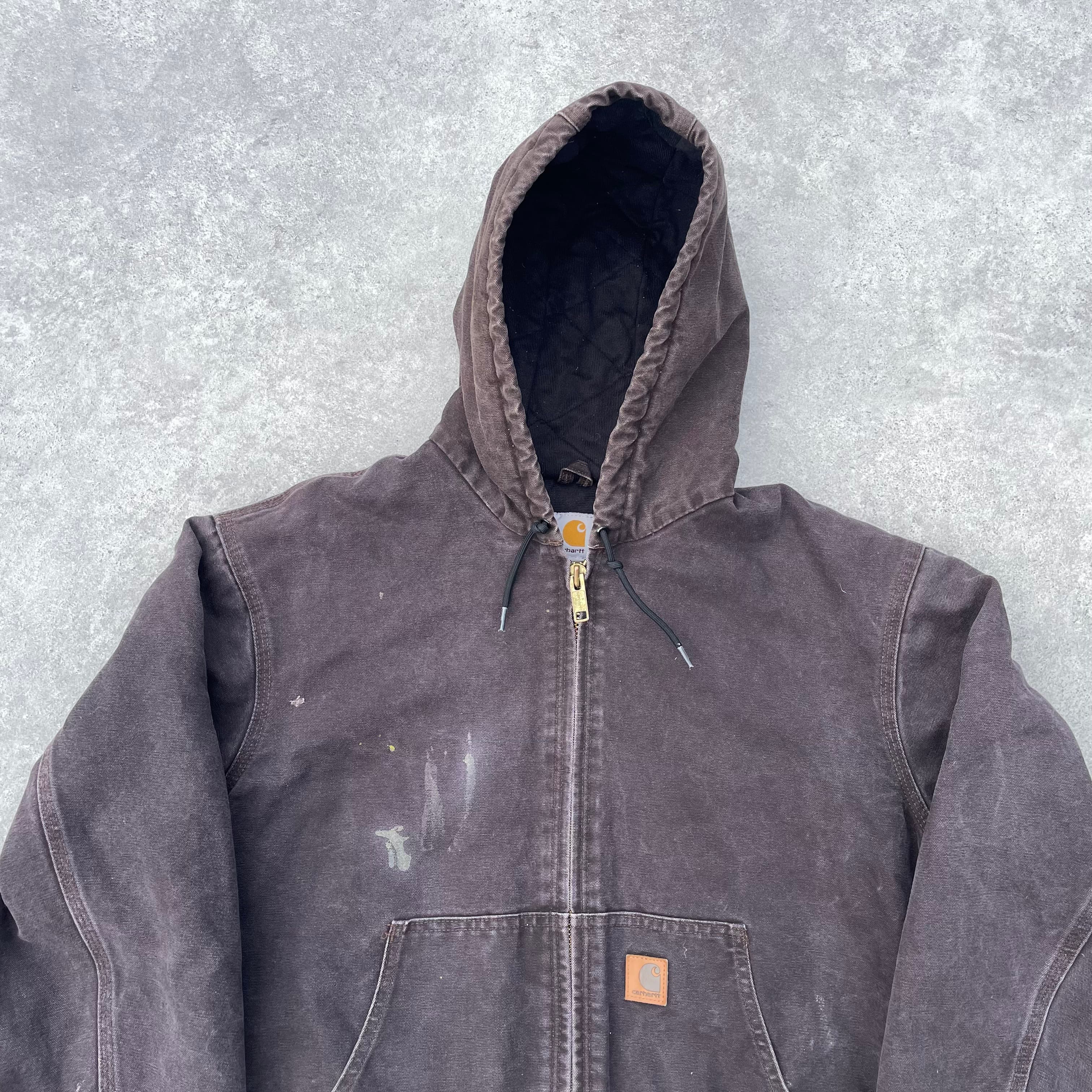 Vintage Carhartt Brown Hooded Jacket