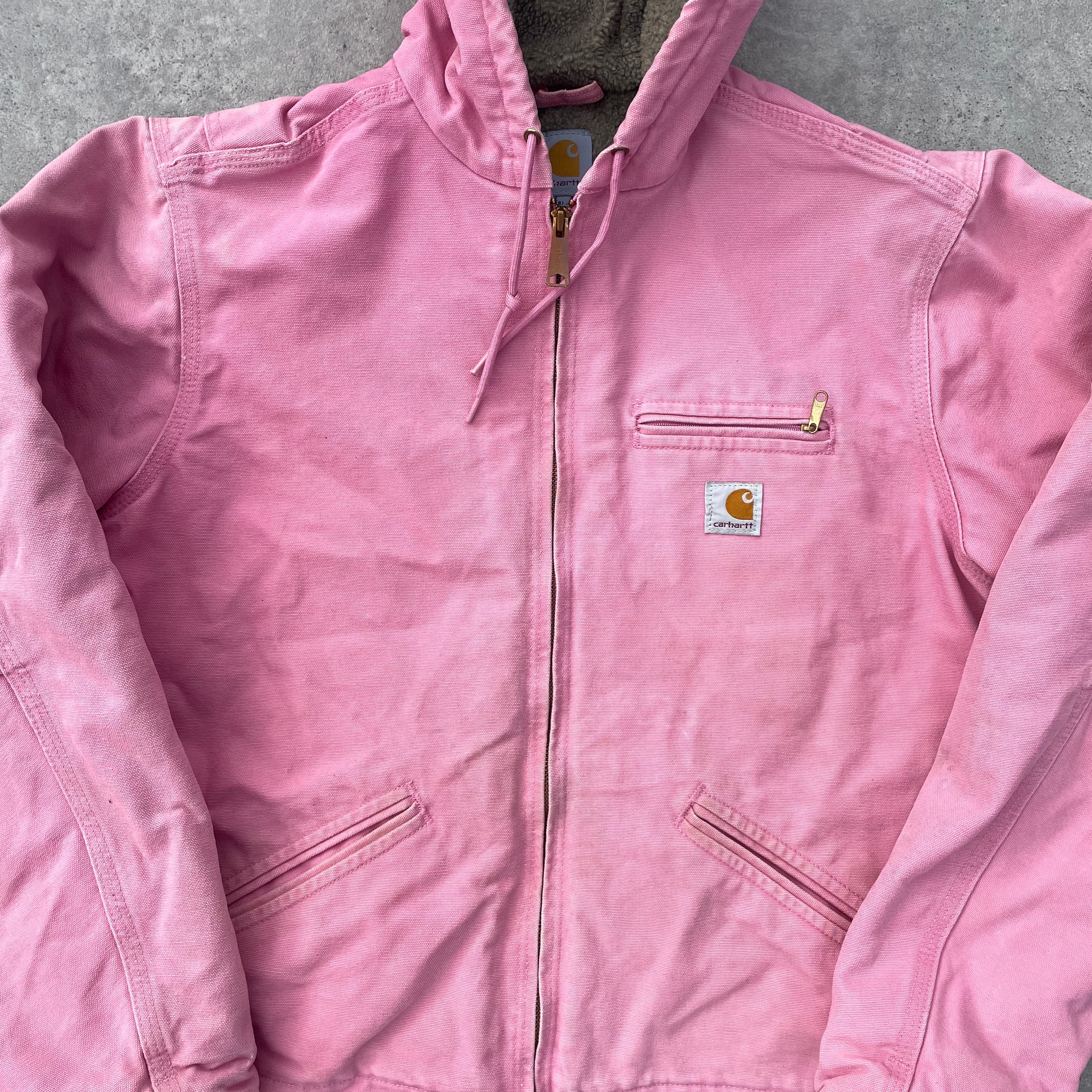 Vintage Carhartt Pink Hooded Jacket