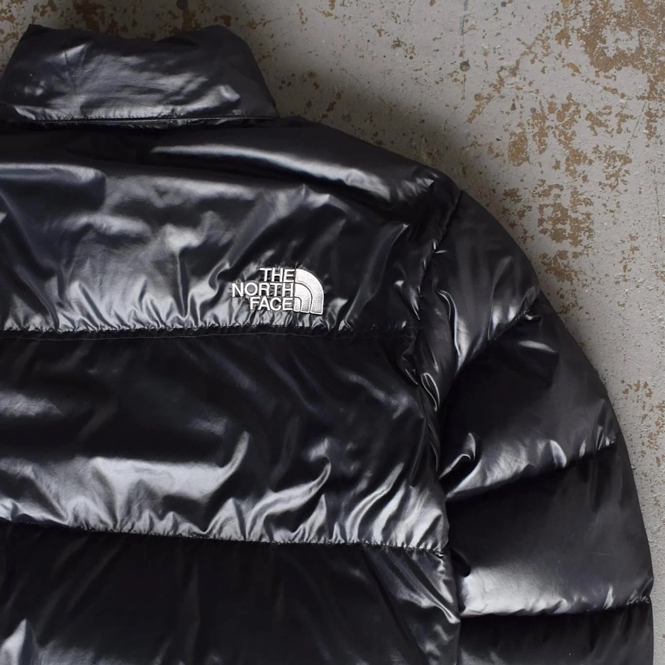 The North Face Shiny Black Puffer Jacket