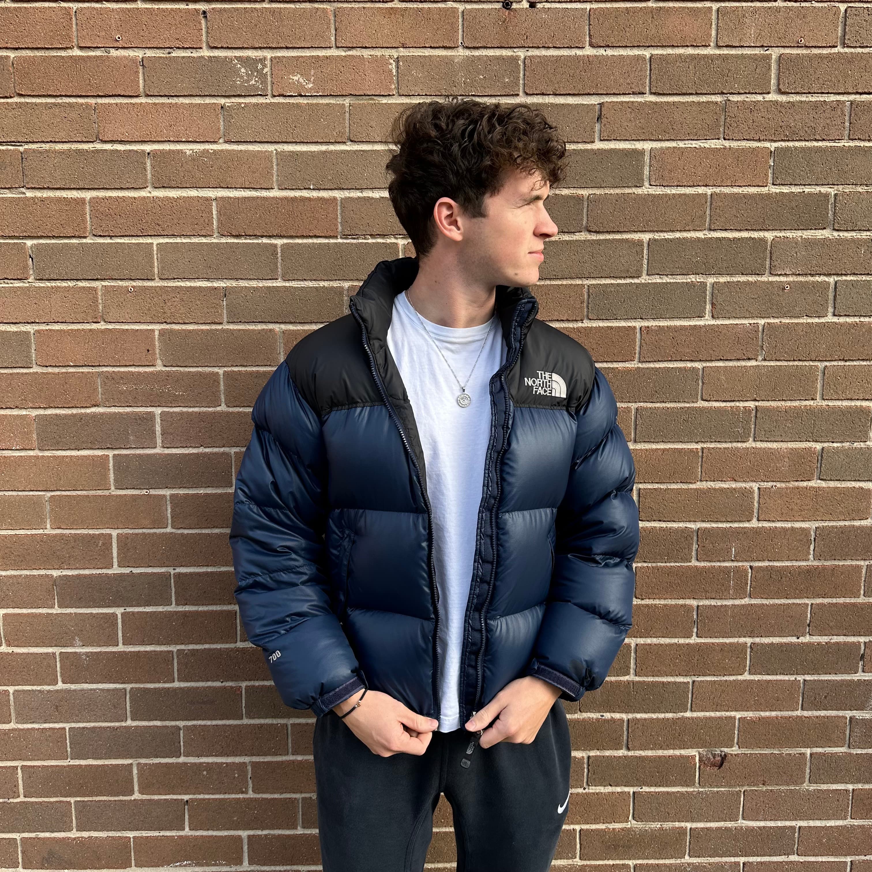 The outlet North Face puffer jacket