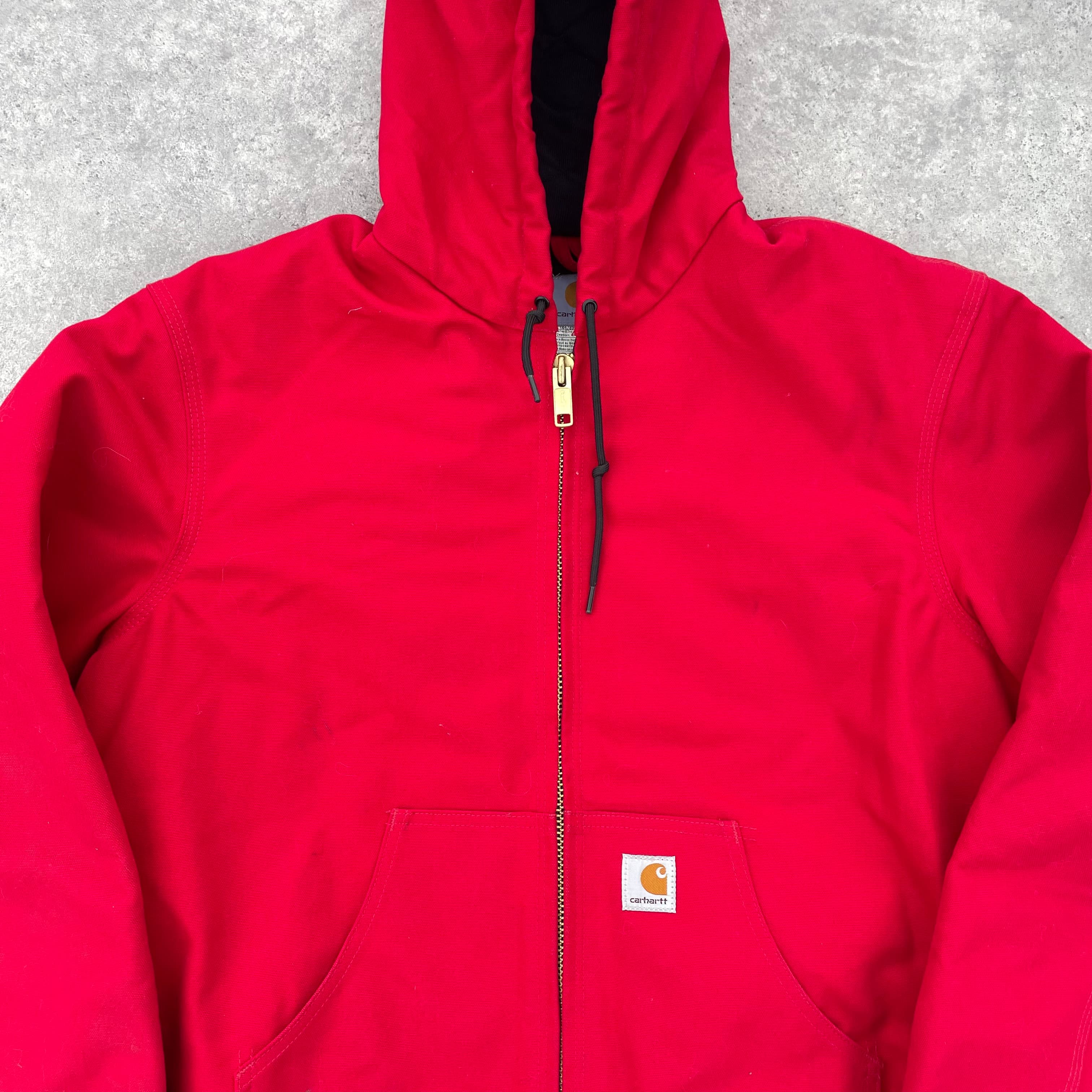 Vintage Carhartt Red Hooded Jacket