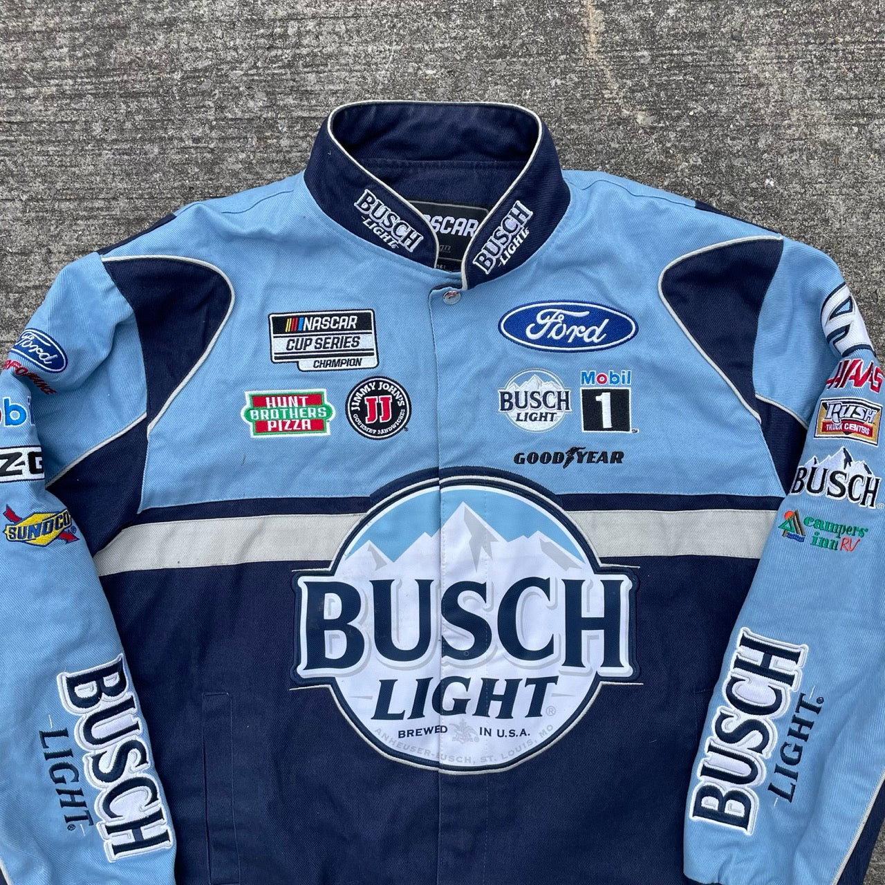 Vintage Busch Light Nascar Racing Jacket