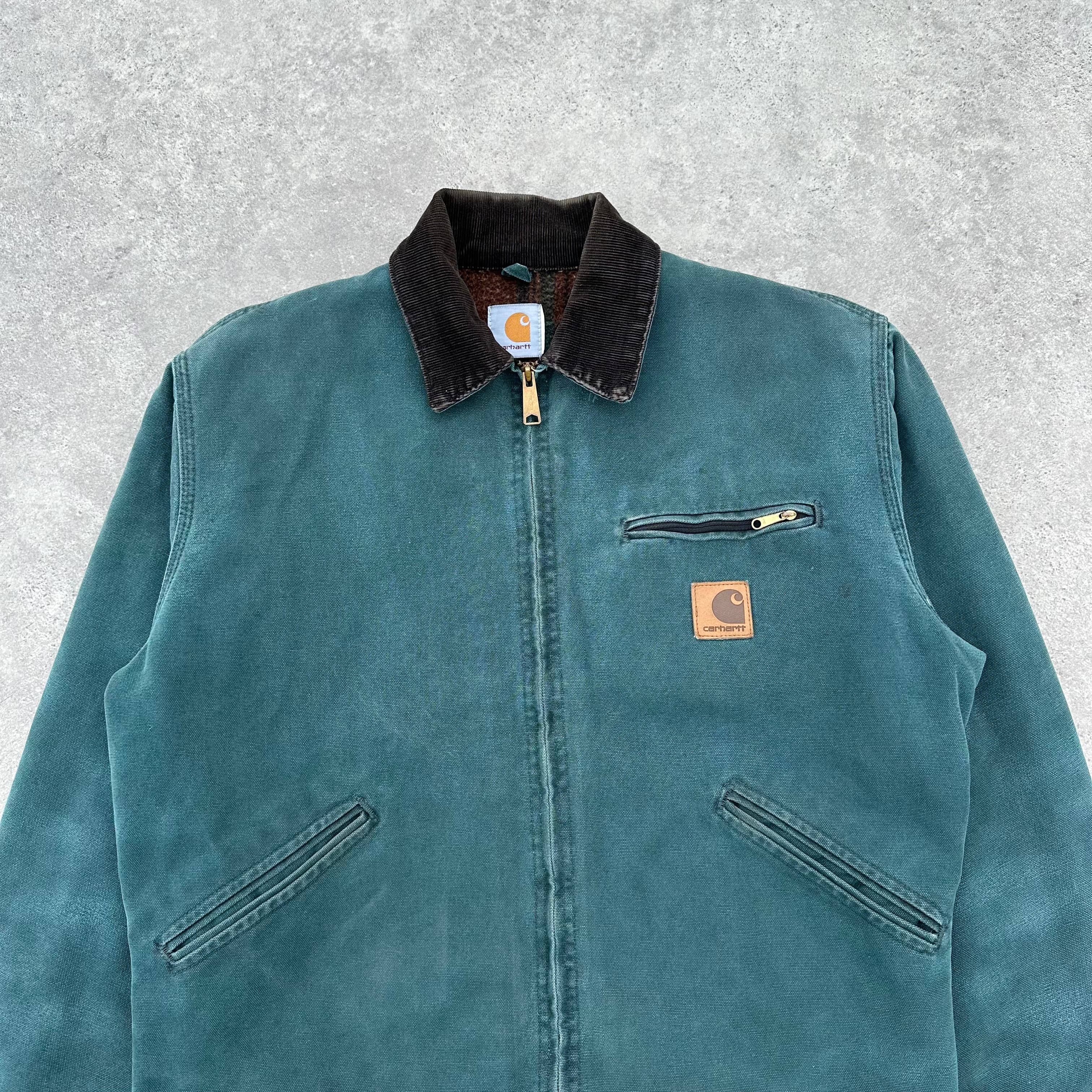 Vintage Carhartt Green HGT Detroit Jacket