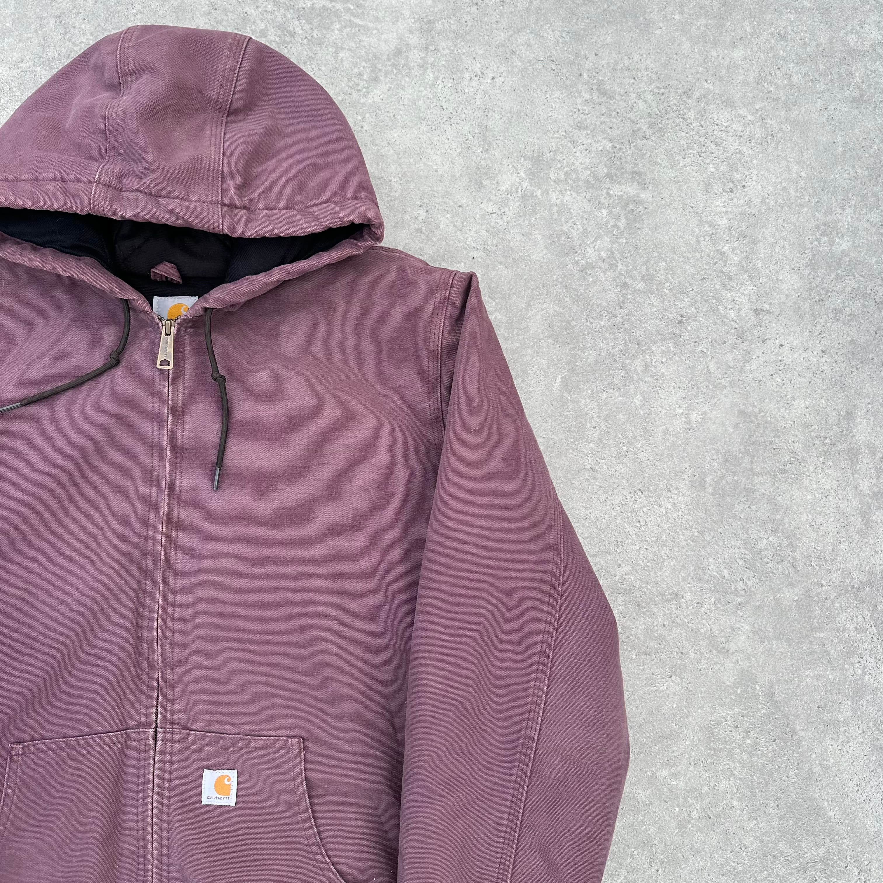 Vintage Carhartt Plum Pink Hooded Jacket