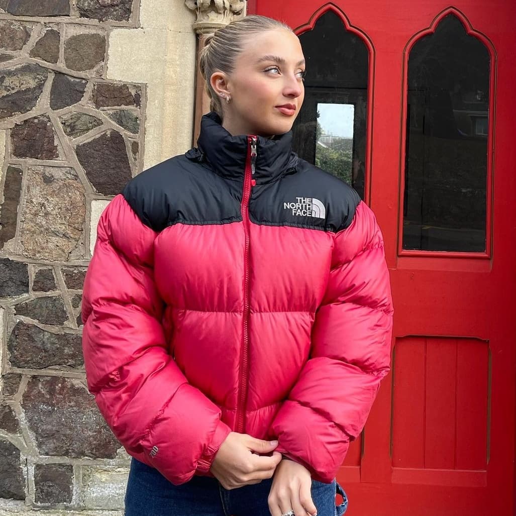 The North Face Pale Red Puffer Jacket