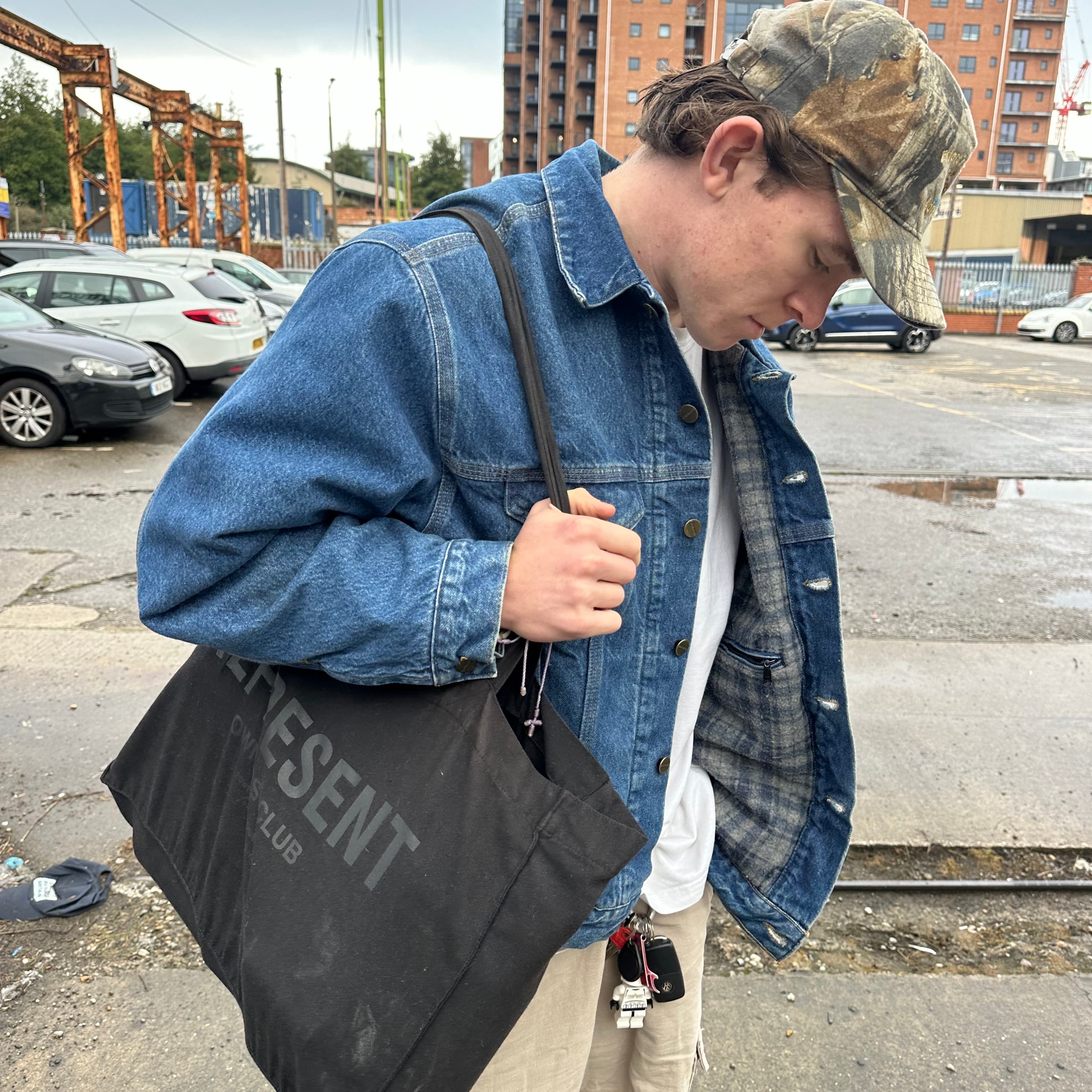 Vintage Carhartt Denim Blue Detroit Jacket