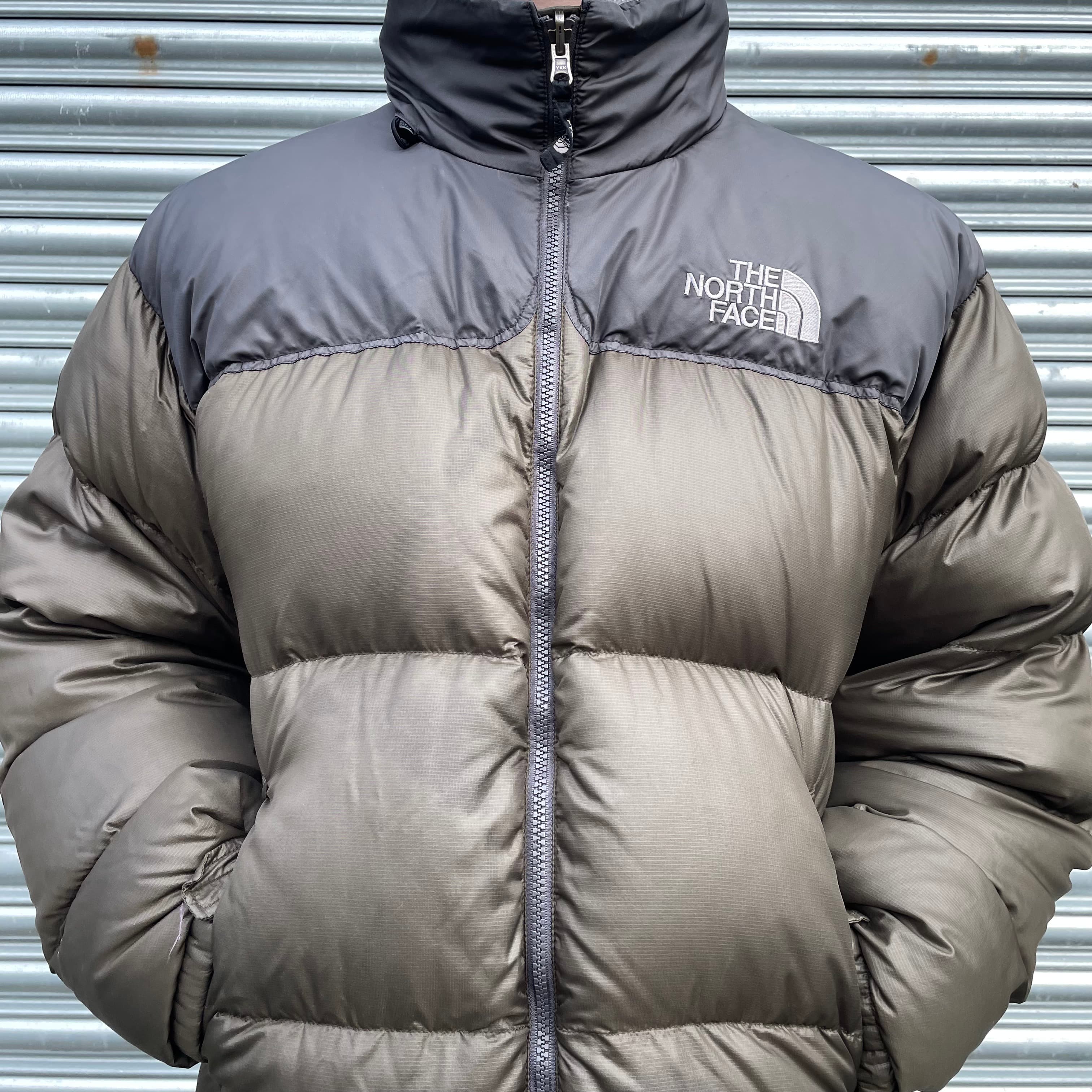 The North Face Khaki Green Puffer Jacket